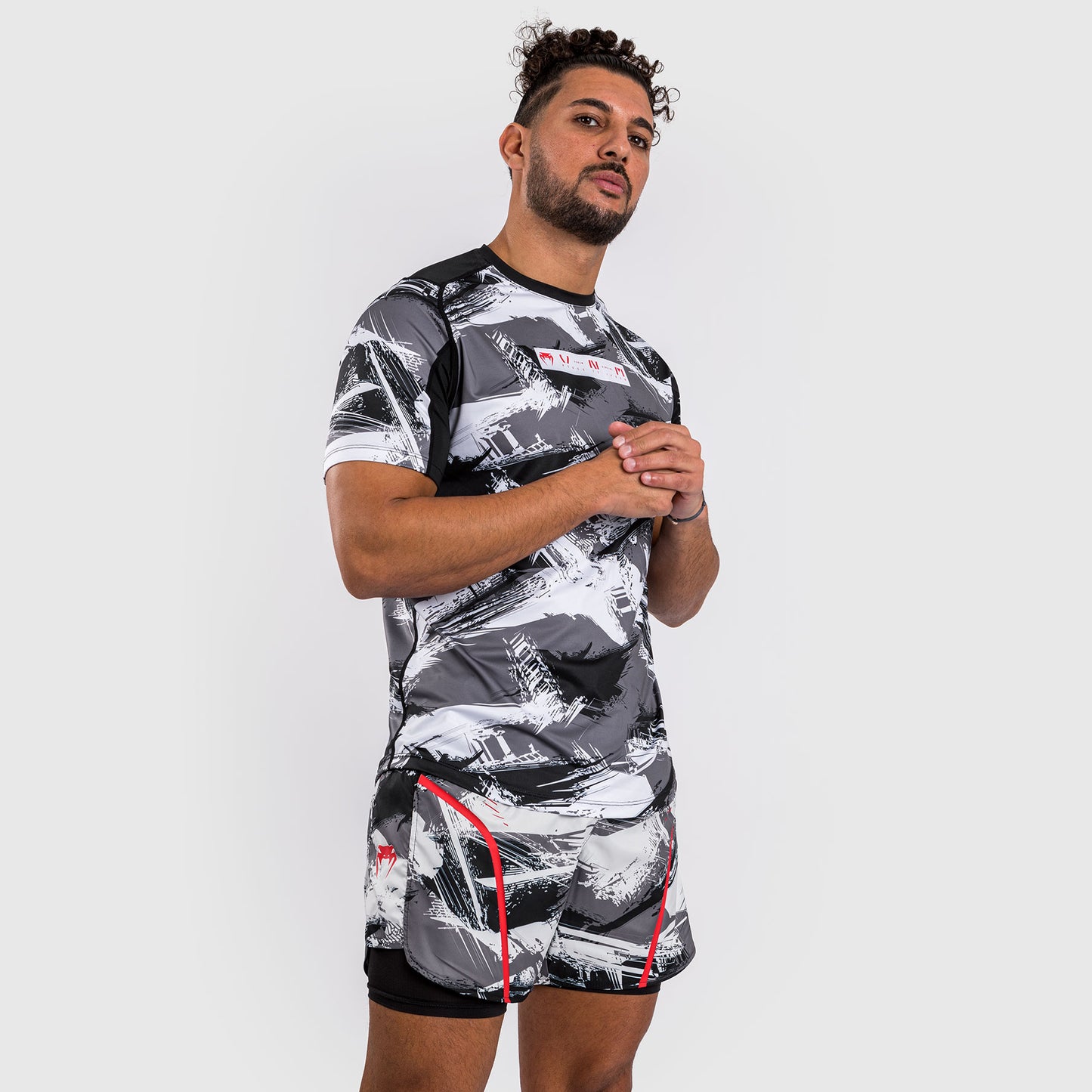 Venum Electron 3.0 ドライテックTシャツ - グレー／レッド
