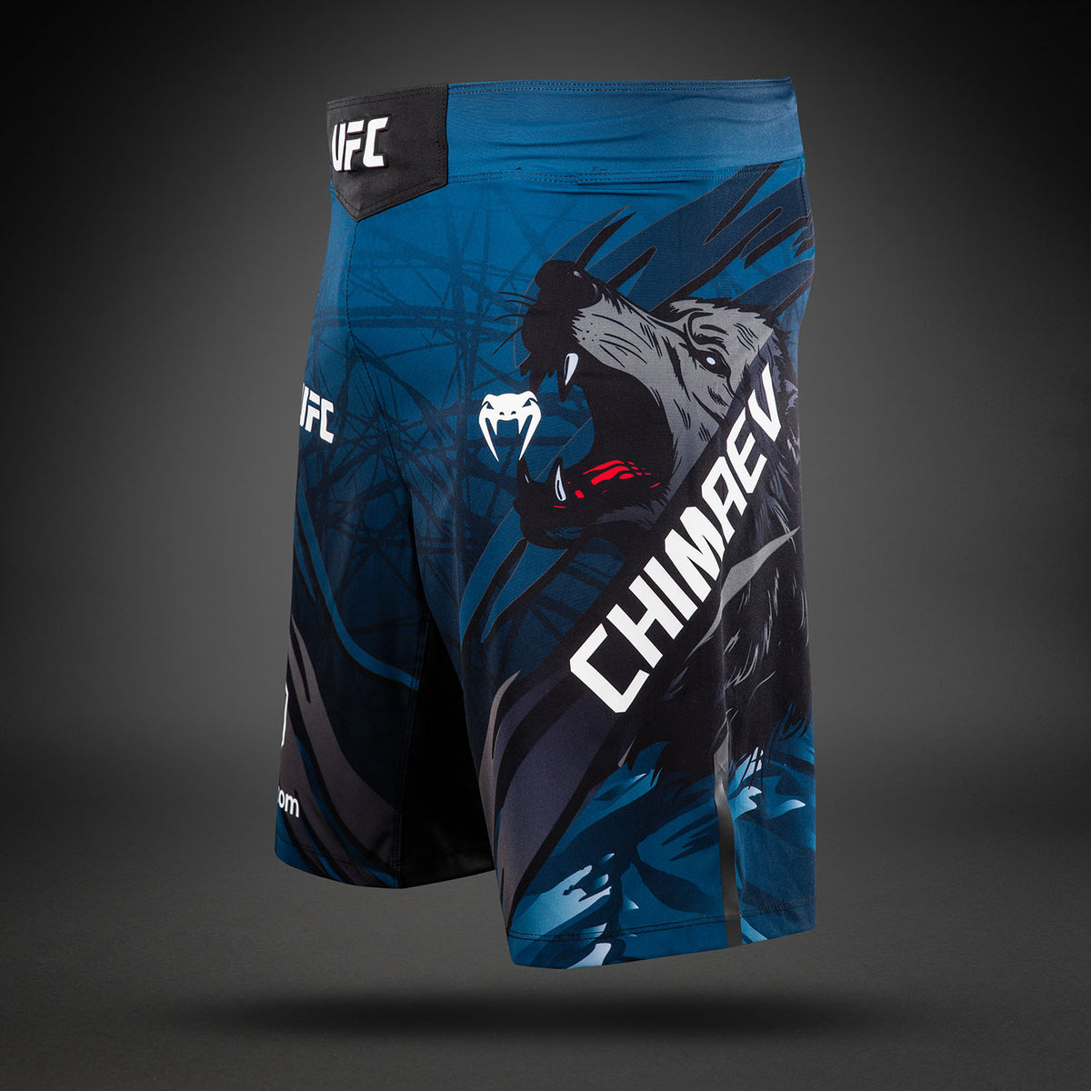 UFC Unrivaled by Venum Khamzat Chimaev メンズ ロングフィット ファイトショート - ブルー