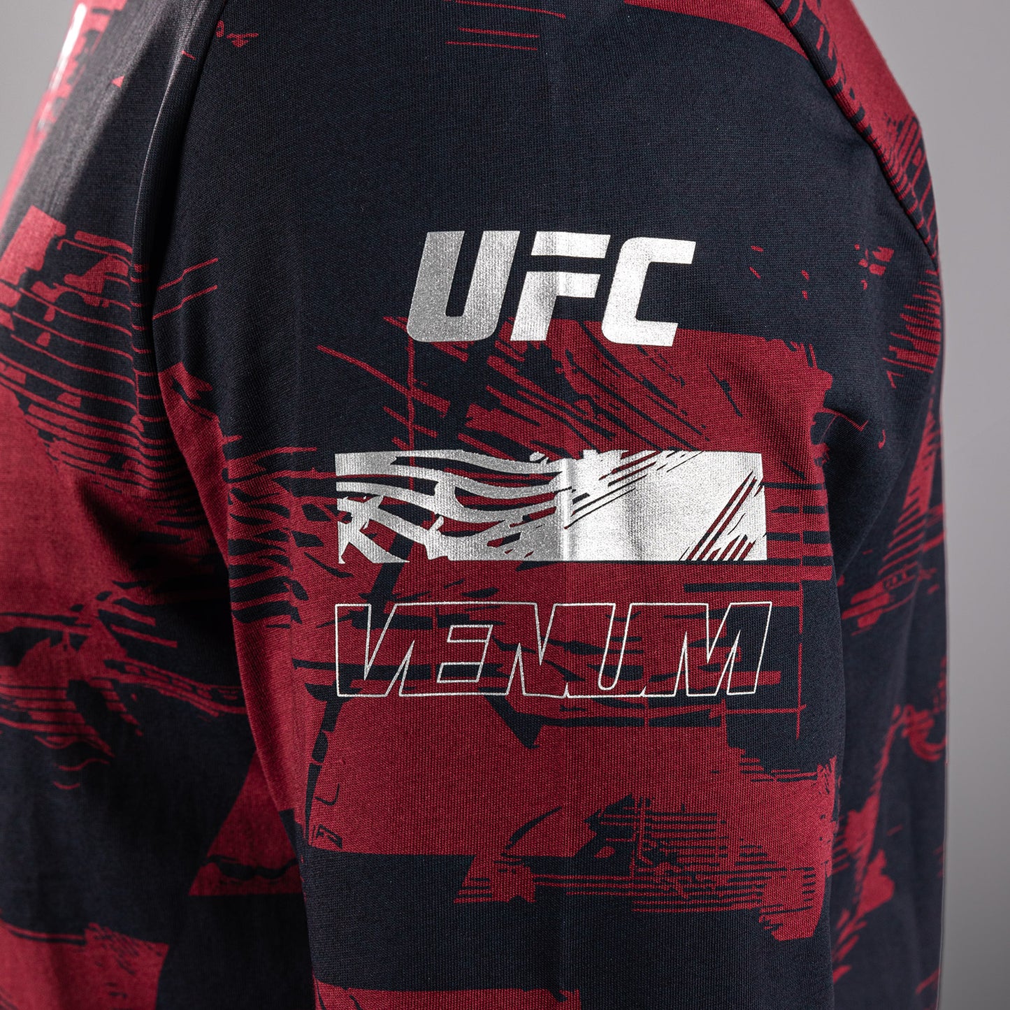 UFC Zenith by Venum Authentic Fight Week 長袖Tシャツ メンズ - ネイビーブルー/バーガンディ/シルバー