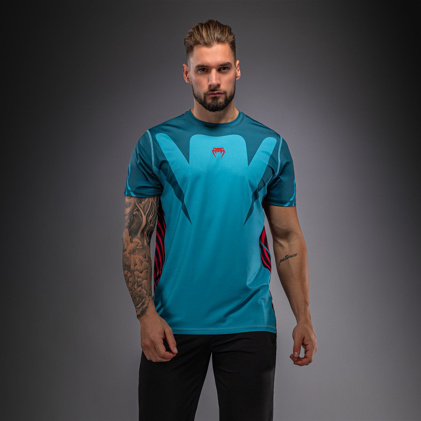 Venum Attack 90 ドライテックTシャツ – ターコイズ/レッド