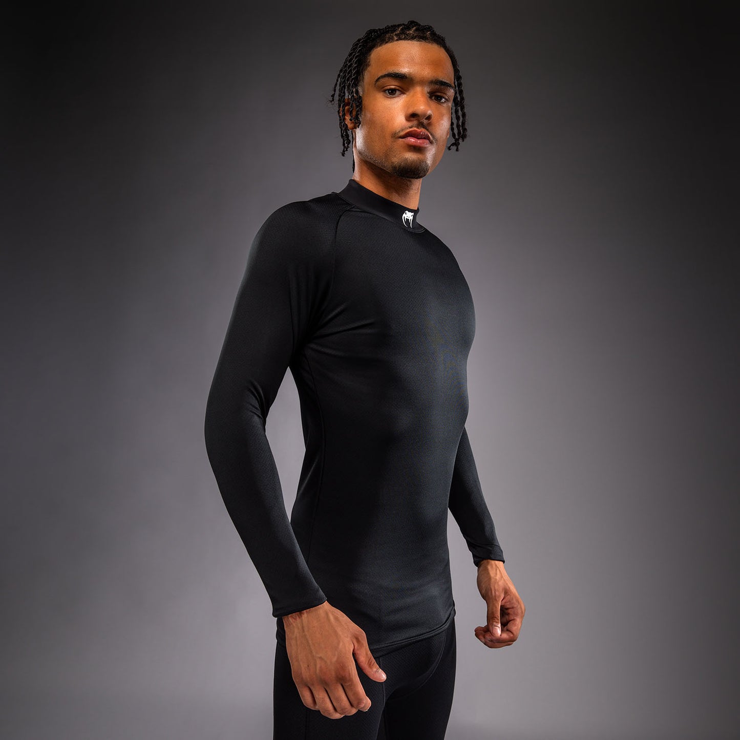Venum MX Basics 長袖Tシャツ - ブラック/ホワイト