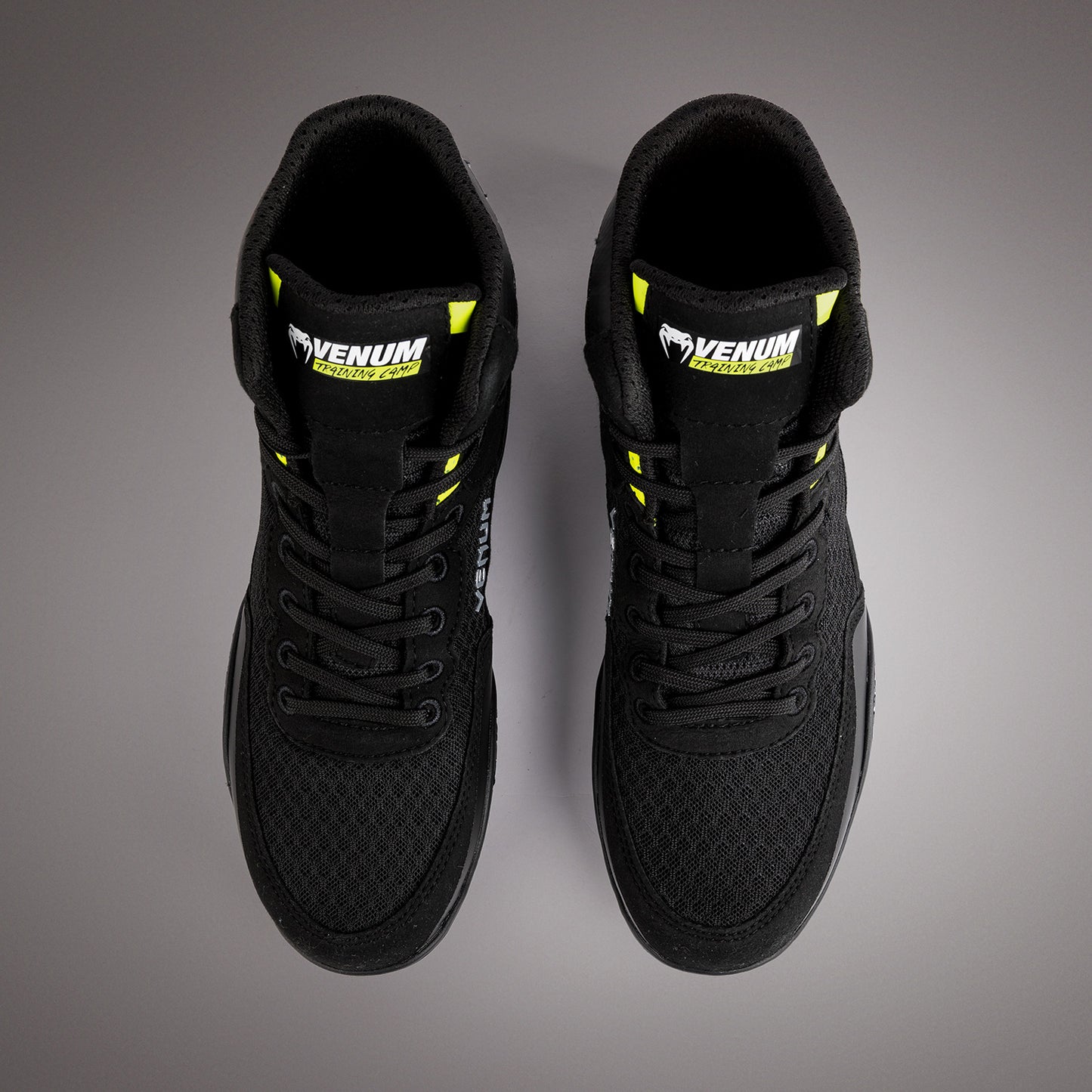 Venum Training Camp 4.0 エリート・レスリング・シューズ - ブラック/ネオングリーン