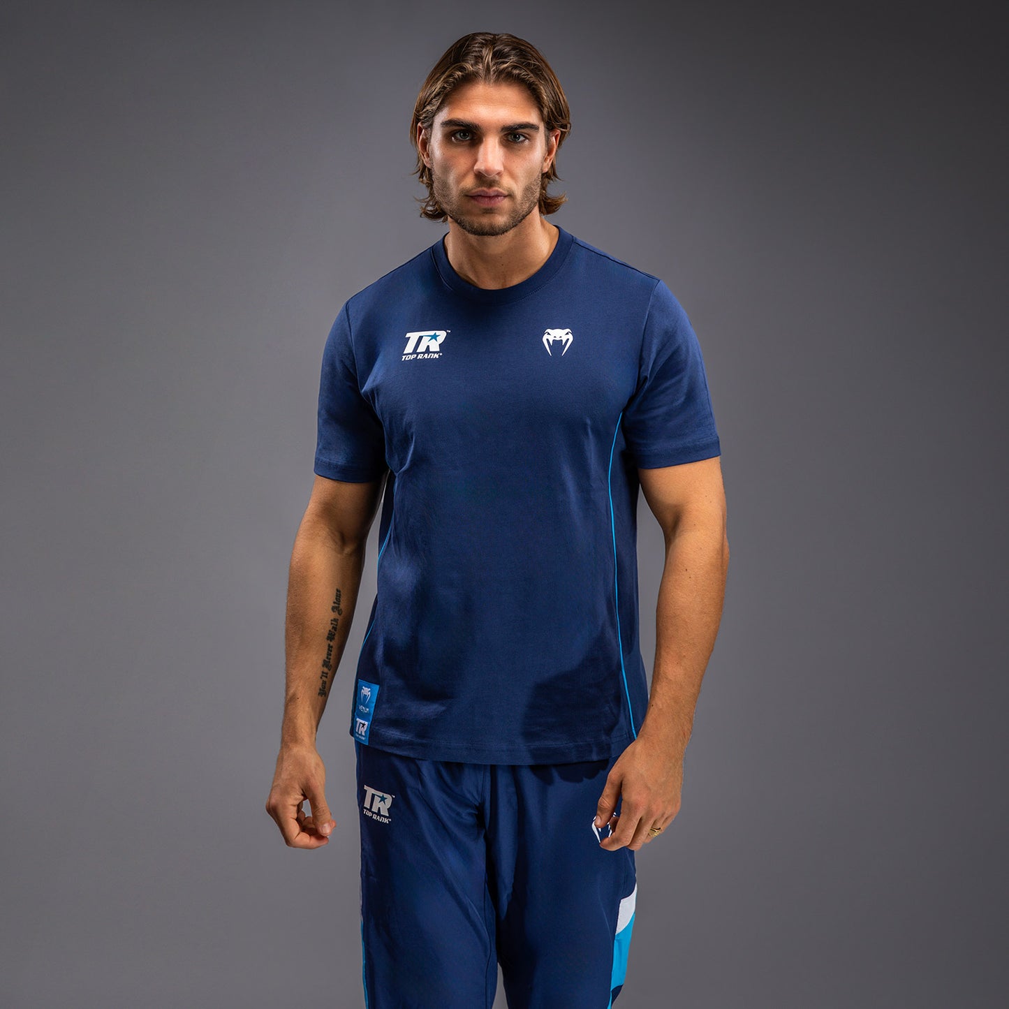 Venum x Top Rank Original メンズ Tシャツ - ネイビーブルー