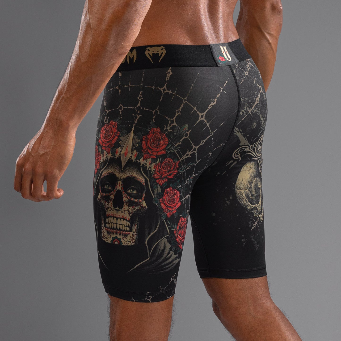 Venum Santa Muerte 5.0 メンズヴェール・トゥードゥショーツ - ディープブラック/ゴールド