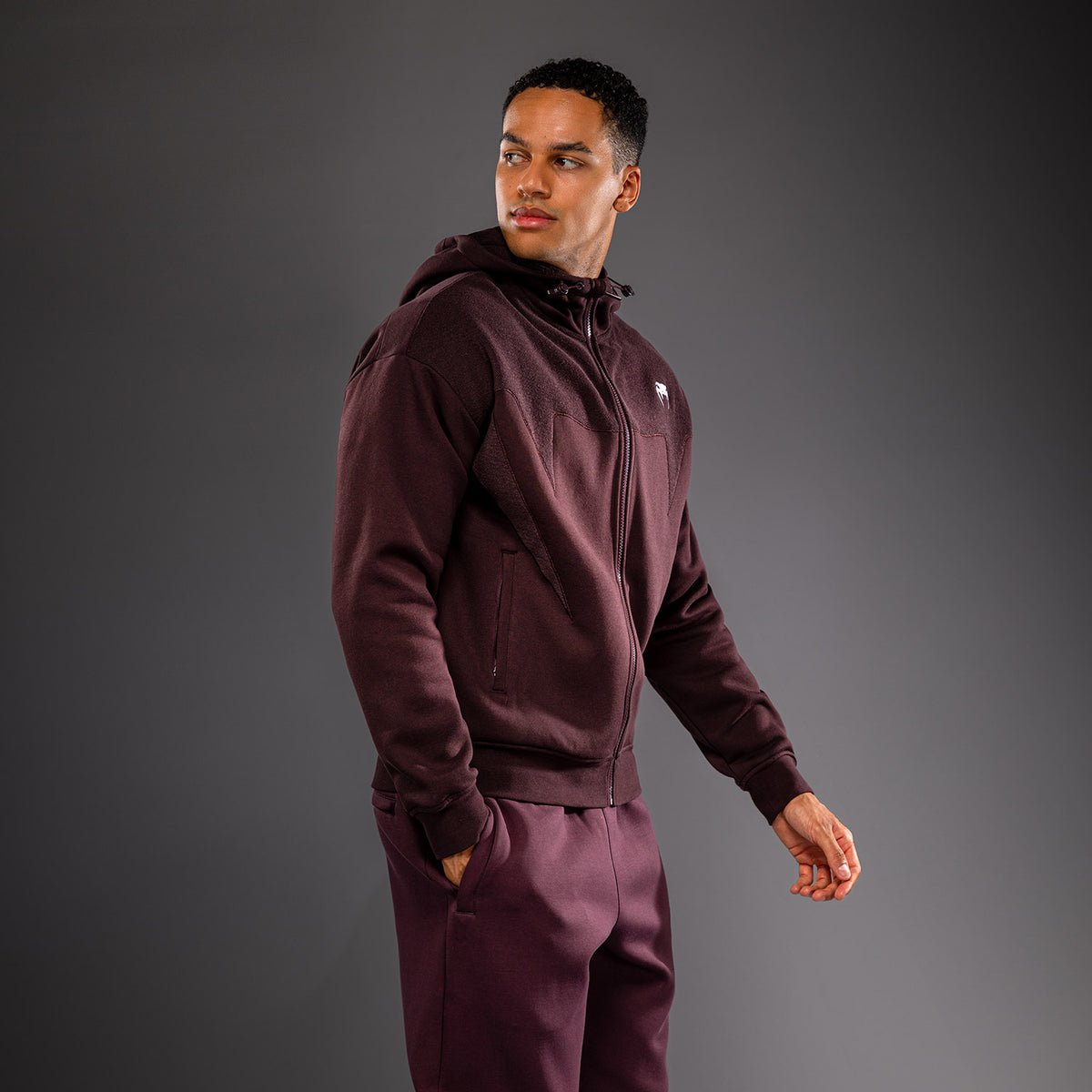 Venum Attack Fleece & Weave トラックジャケット - バーガンディ