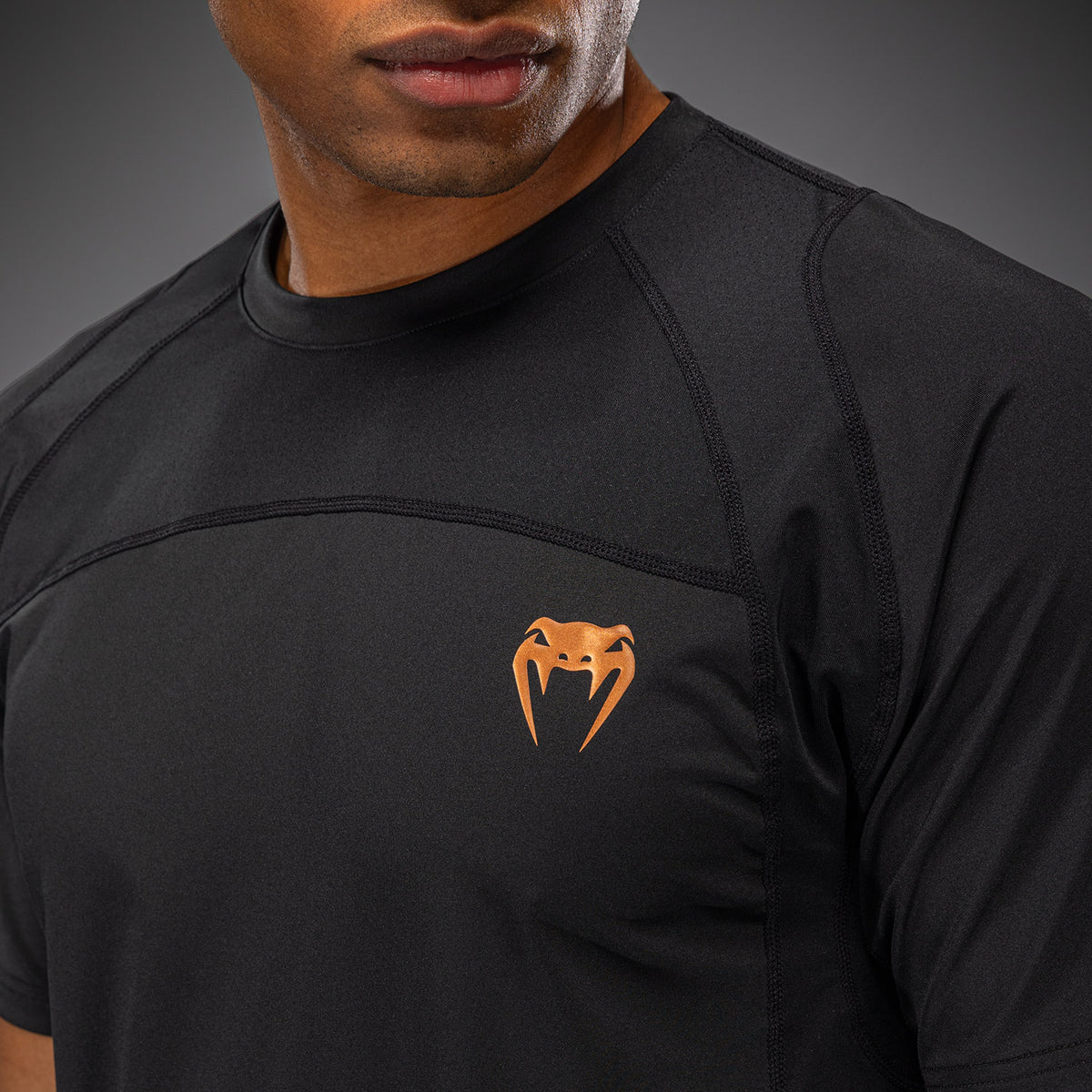 Venum G-Fit Revolution ドライテックTシャツ - ブラック/カッパー