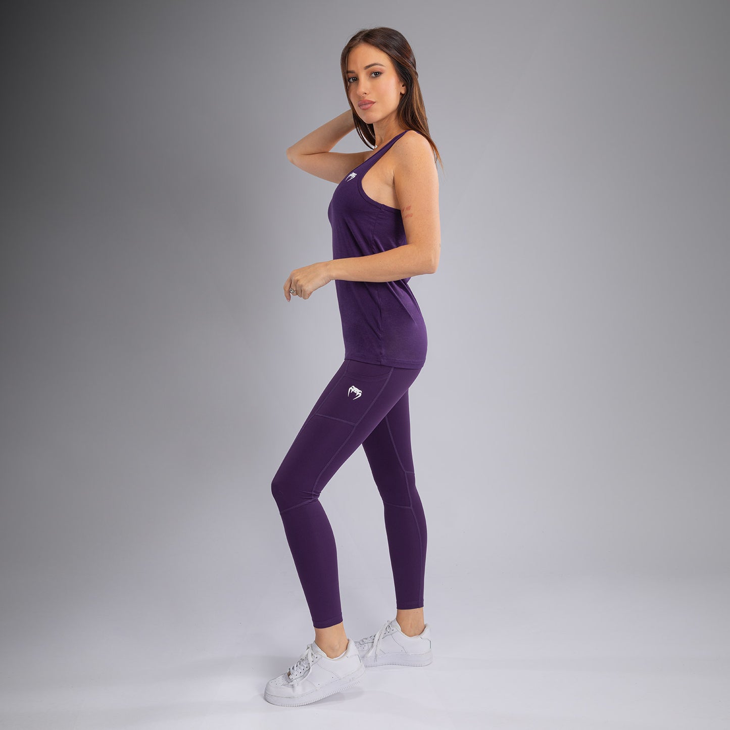 Venum Essential トップ レディース - ダークパープル