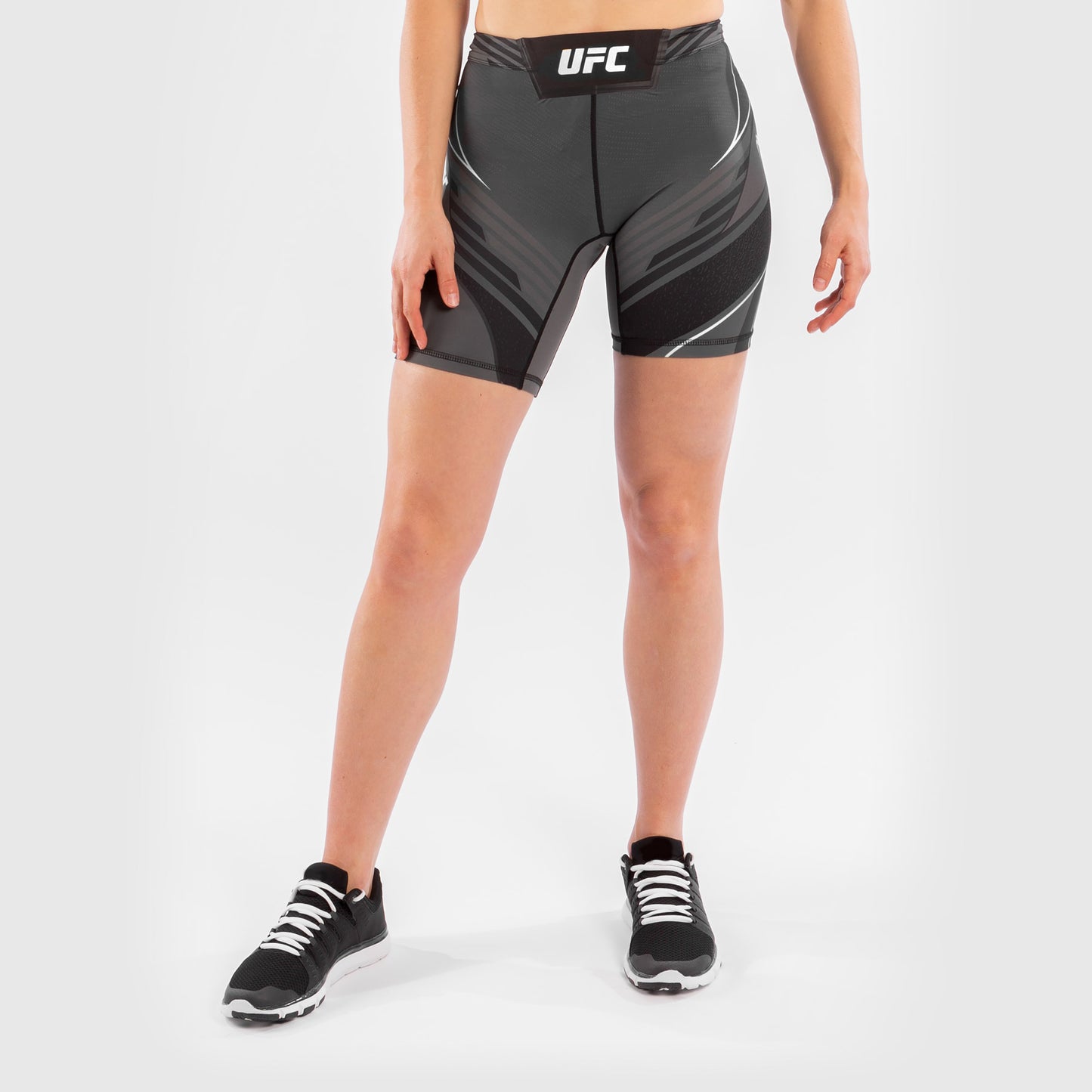 UFC VENUM本物のファイトナイトウィメンズバーリトゥーショート-ロングフィット - 黒チャンピオン
