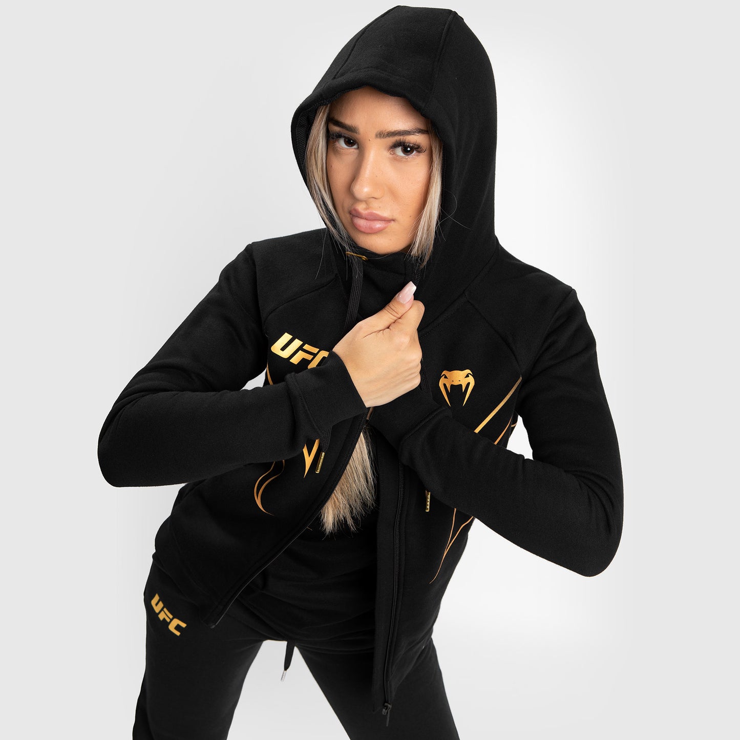 UFC Venum Fight Night 2.0 Replica Women's Full Zip Hoodie - Champion（チャンピオン・ファイトナイト2.0レプリカ・レディース・フルジップ・フーディ