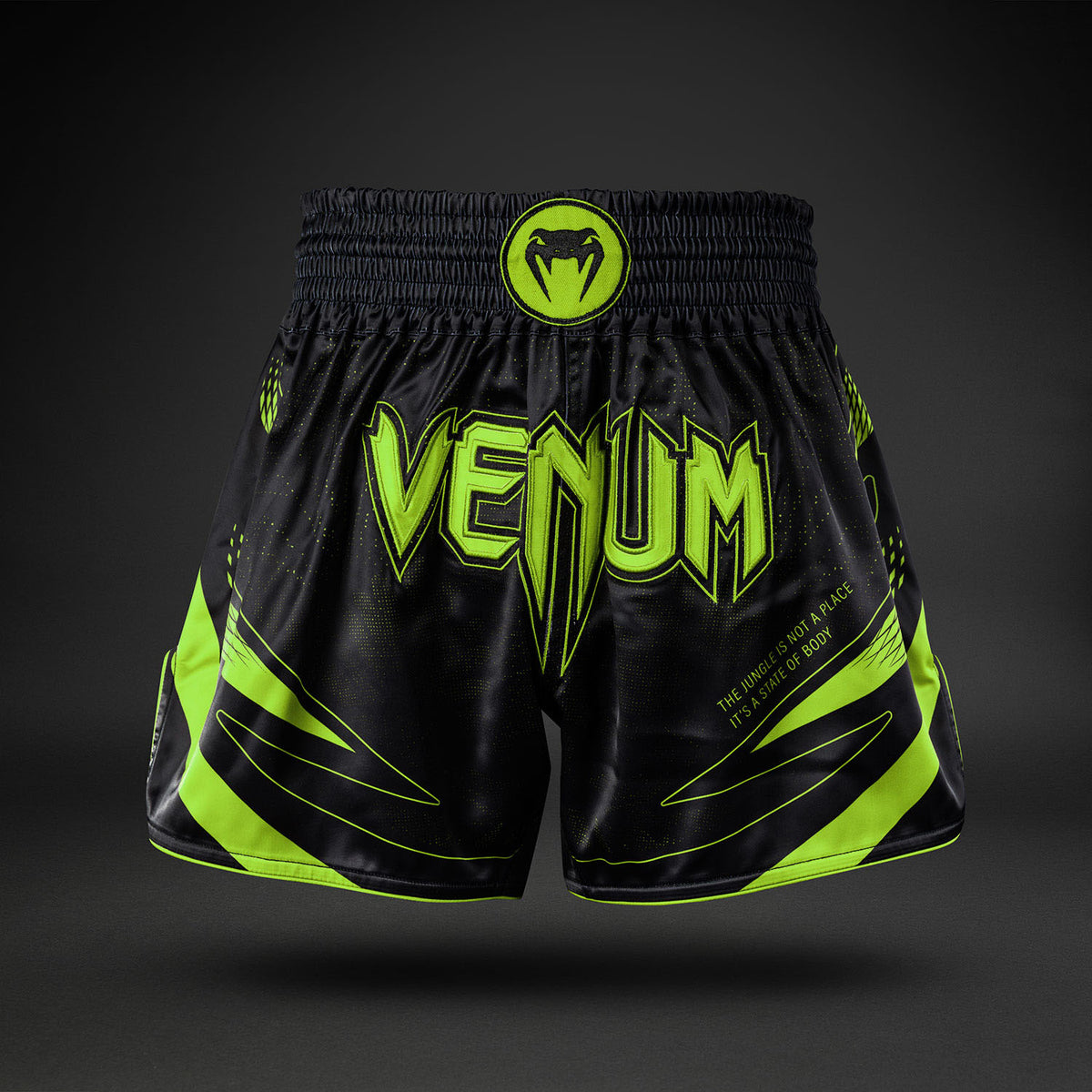 Venum Amazonia Reborn ムエタイショーツ - ブラック/グリーン