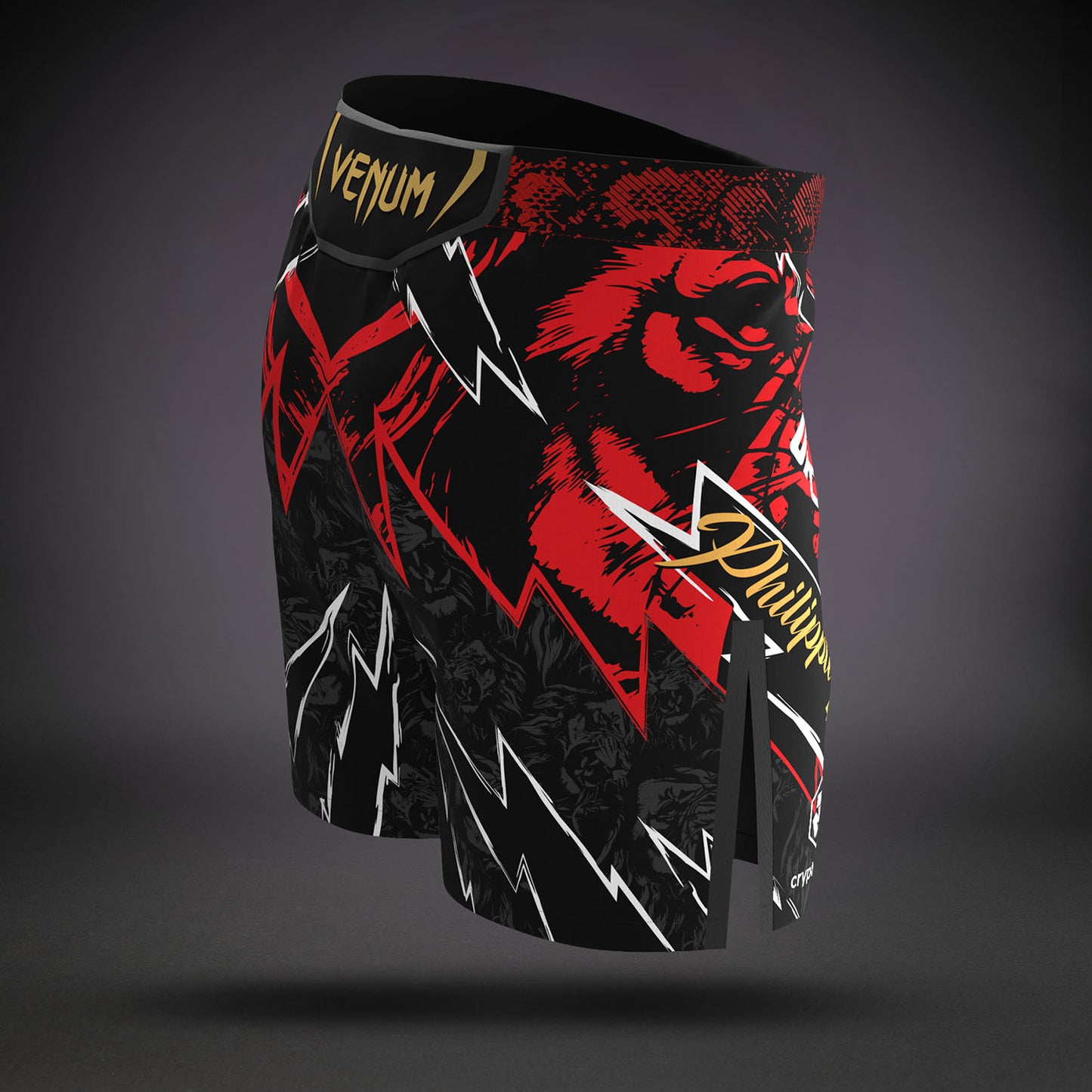 UFC Unrivaled by Venum Jon Jones 男性 ショートフィットファイトショート - レッド