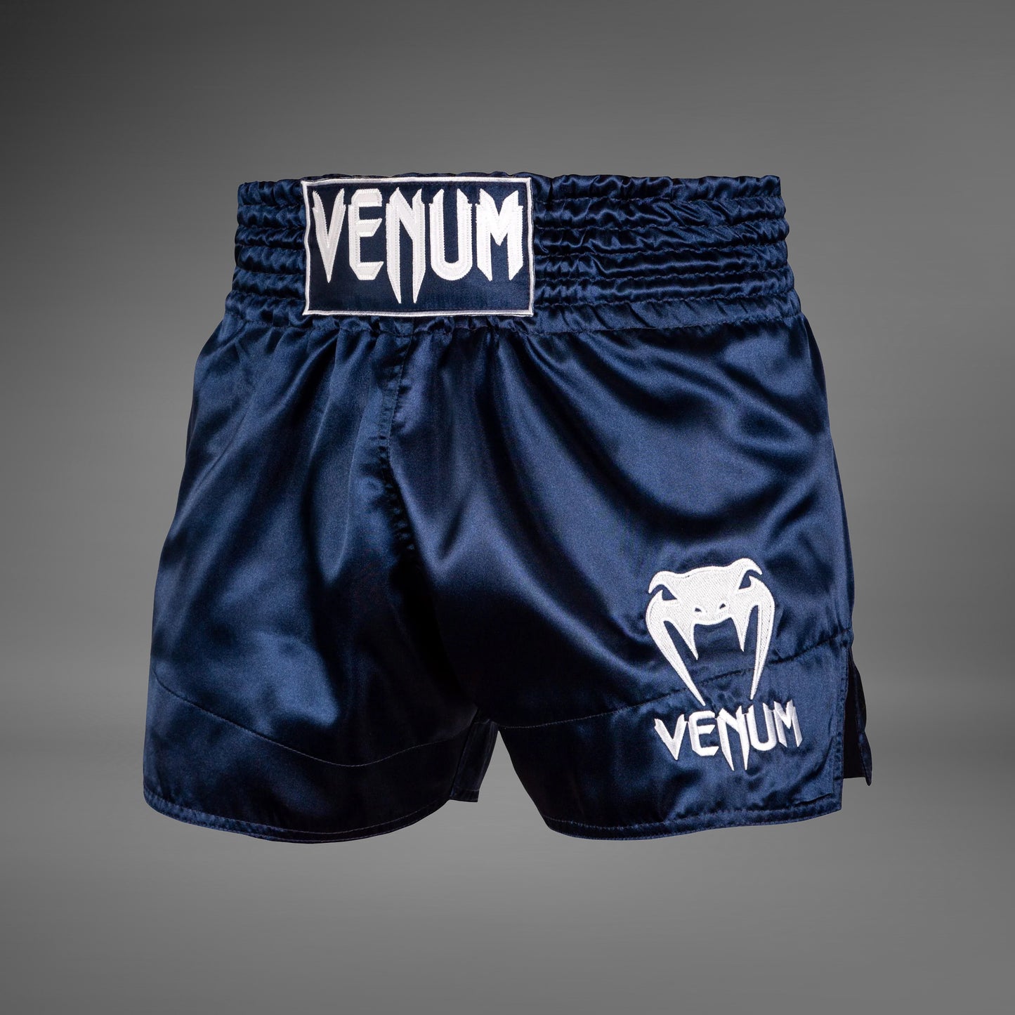 Venum Classic - ムエタイショーツ ネイビーブルー/ホワイト