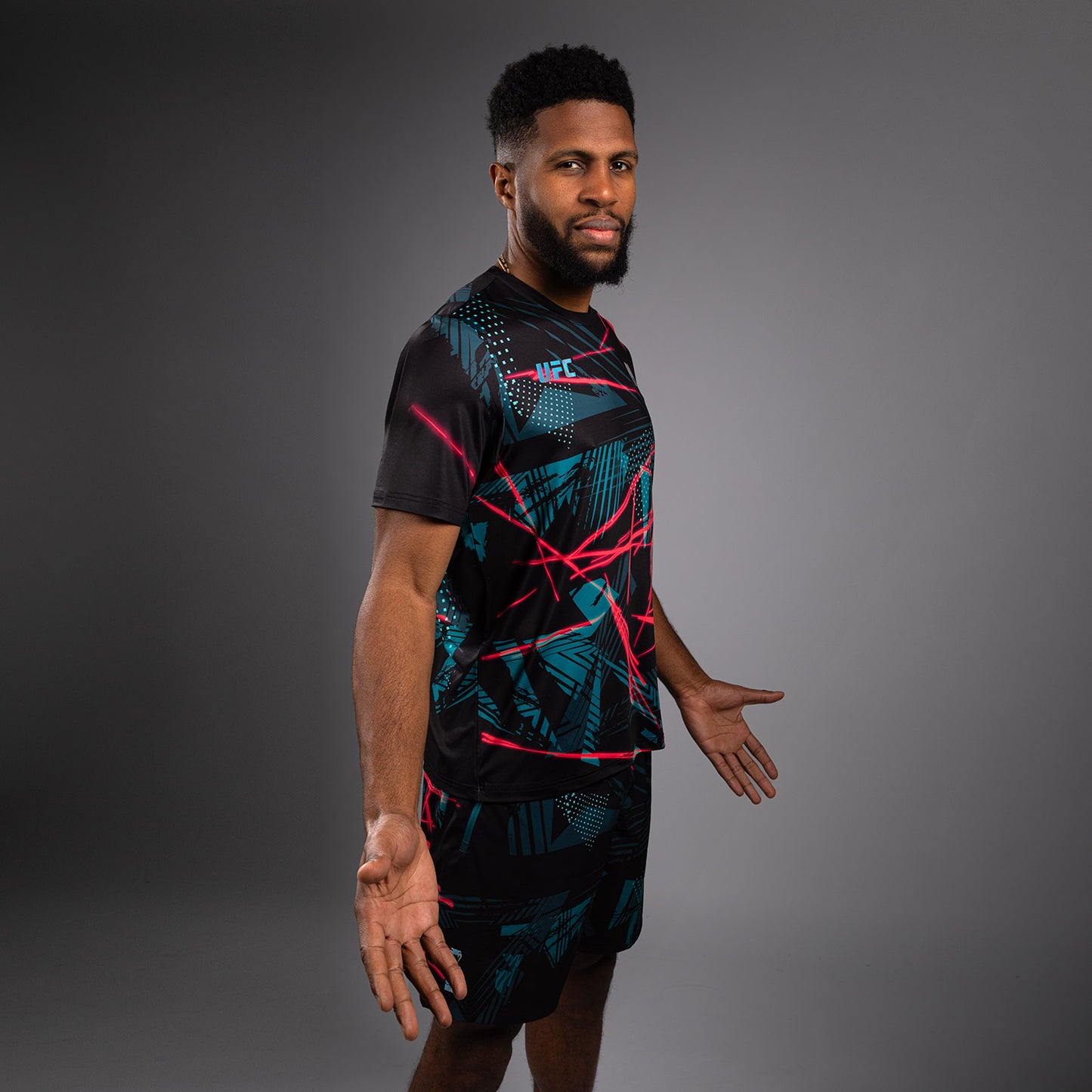 UFC Fusion By Venum Miami Edition Fight Week メンズ ドライテックTシャツ - ブラック