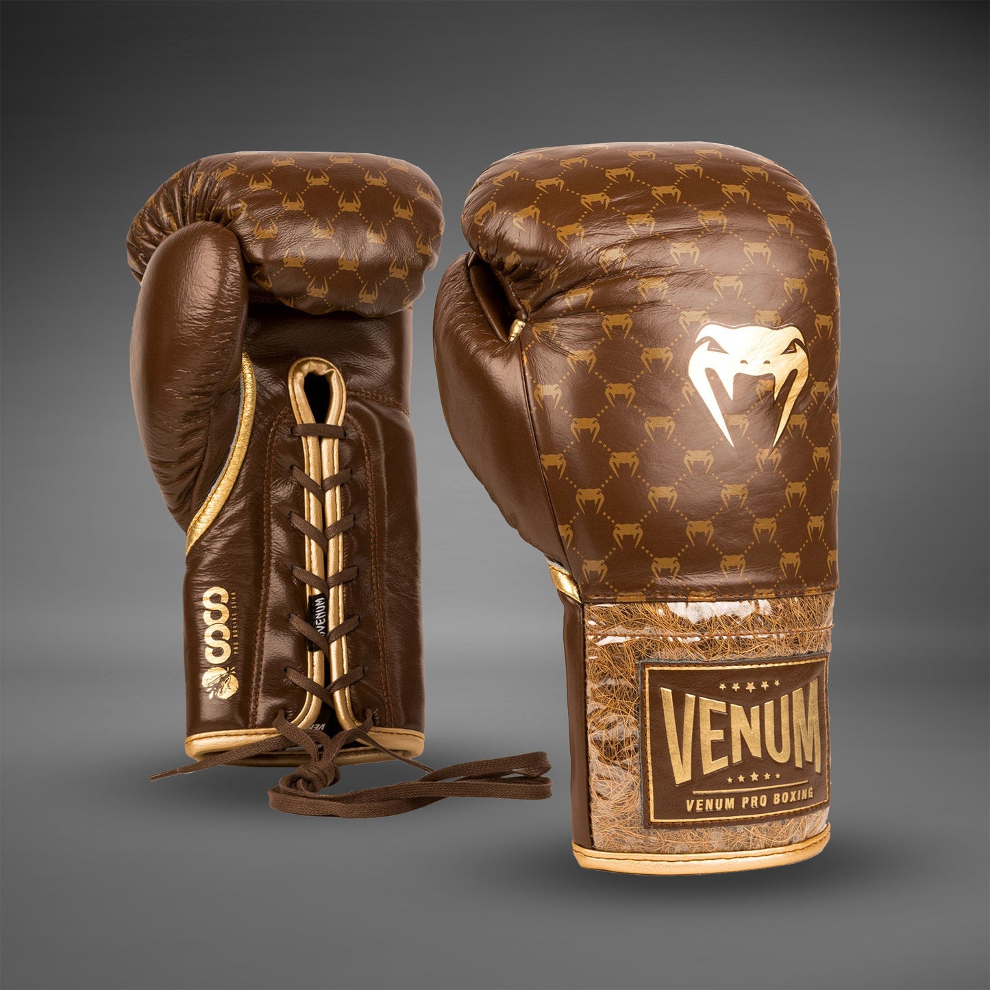 Venum Cocoモノグラムプロボクシンググローブ - グリズリーブラウン