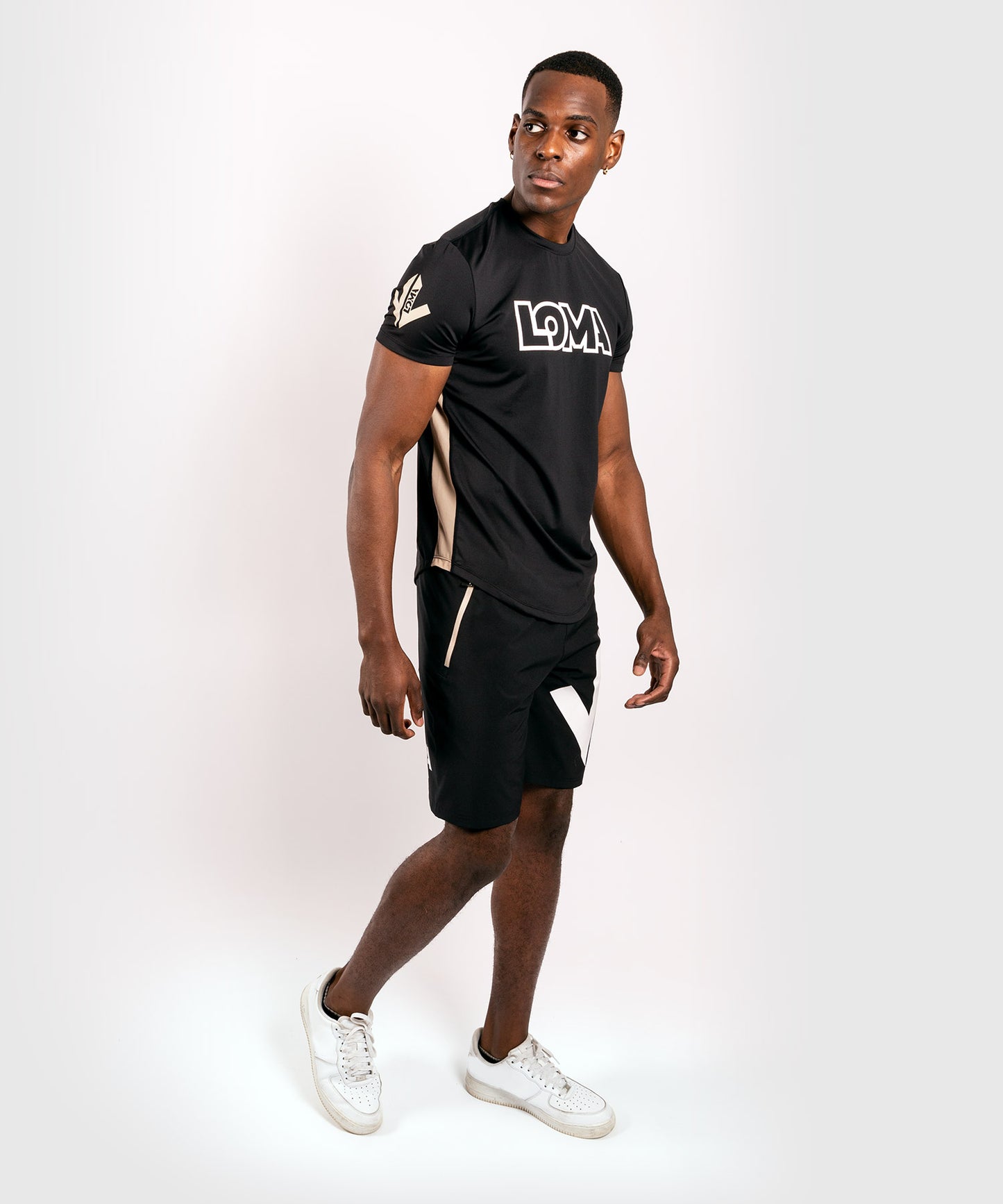Venum Origins Dry Tech Tシャツ - ブラック/ホワイト