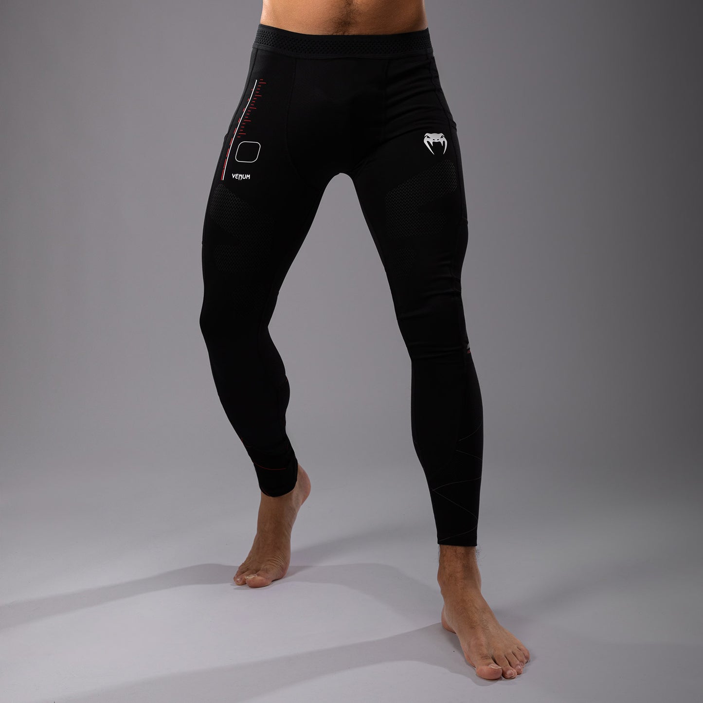 Venum Tactical XT スパッツ - ブラック/ファイアレッド