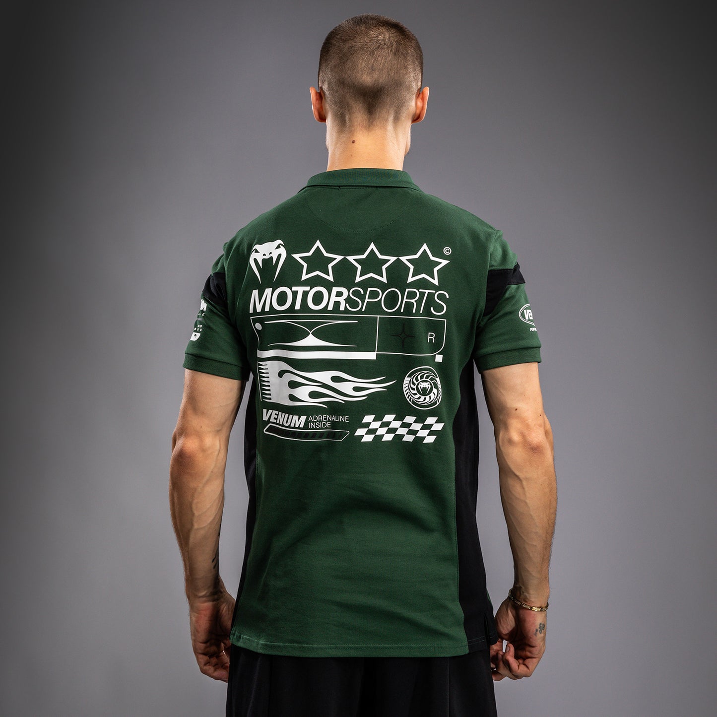 Venum Motorsport - ディープフォレスト コットンポロシャツ