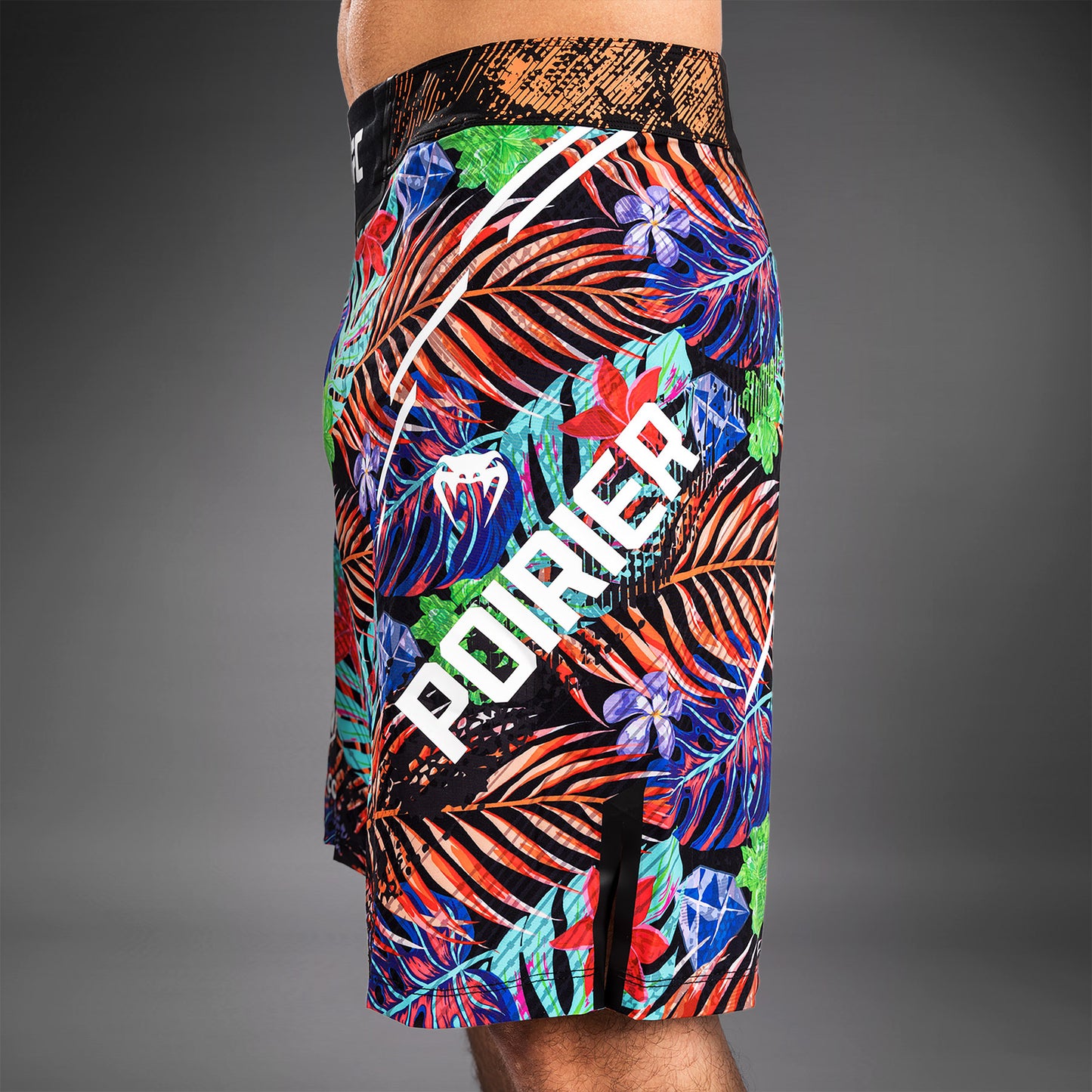 UFC Unrivaled by Venum Dustin Poirier 男性 ロングフィットファイトショーツ - ブルー