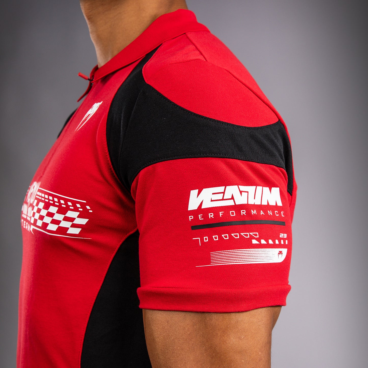 Venum Motorsport - レーサーレッド コットンポロシャツ