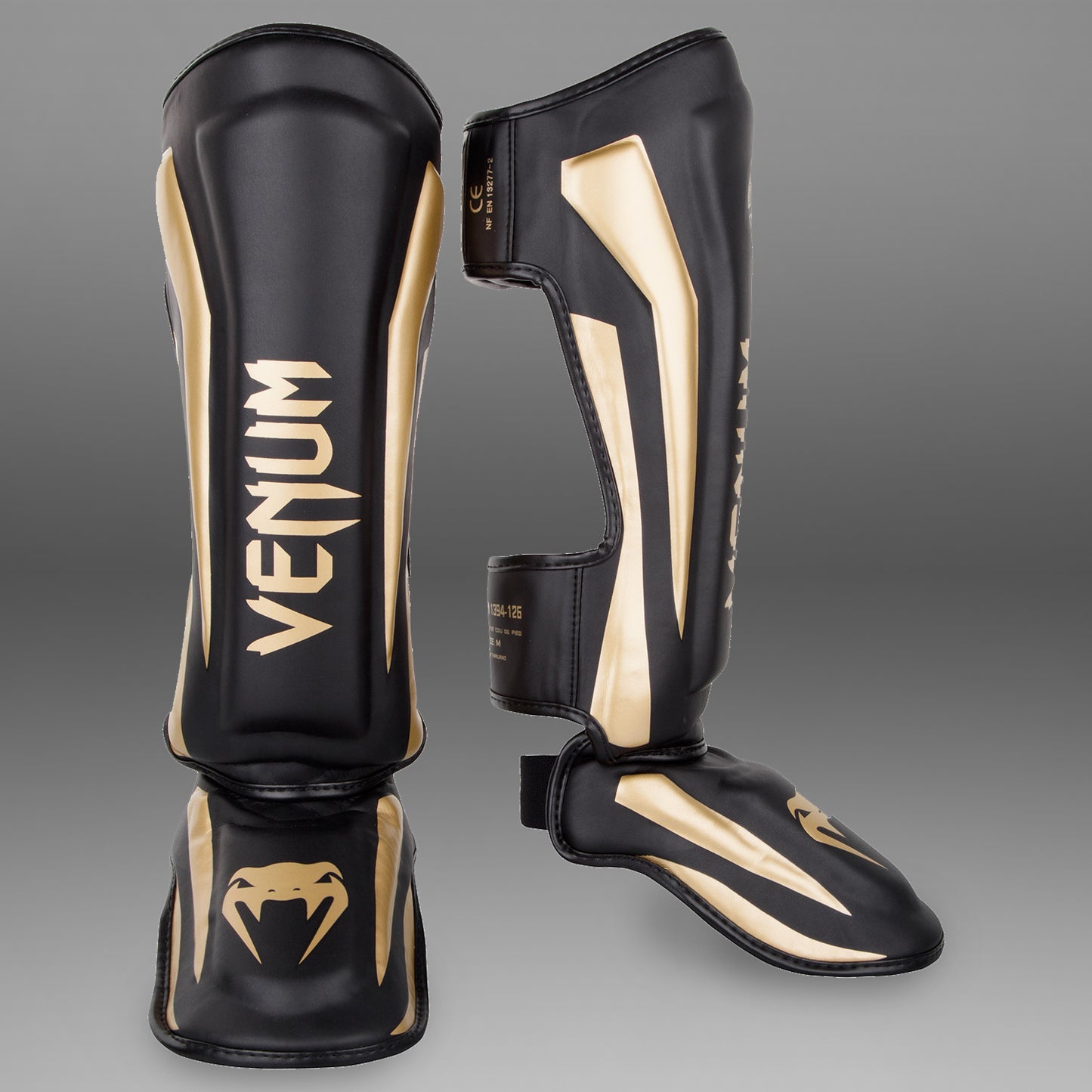 Venum Elite Standup シンガード：ブラック／ゴールド