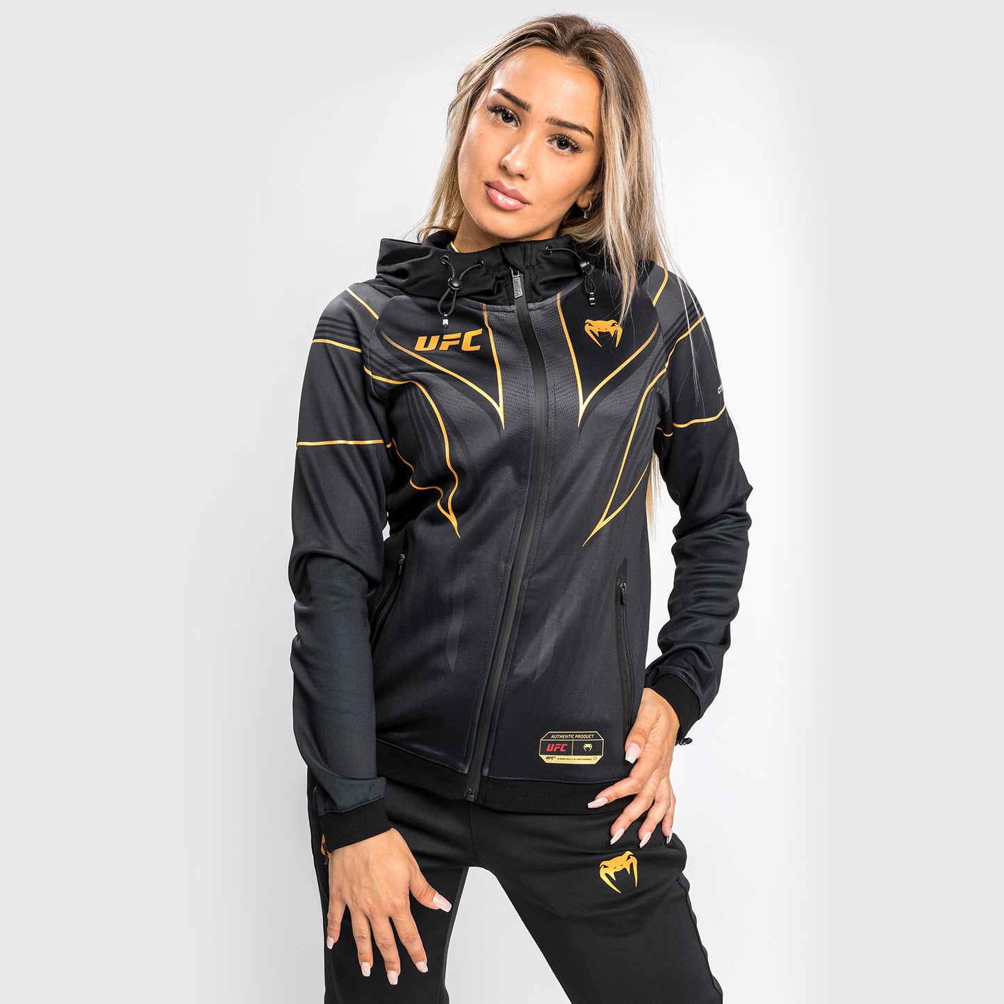 UFC Venum Authentic Fight Night 2.0 Women's Walkout Hoodie - Champion