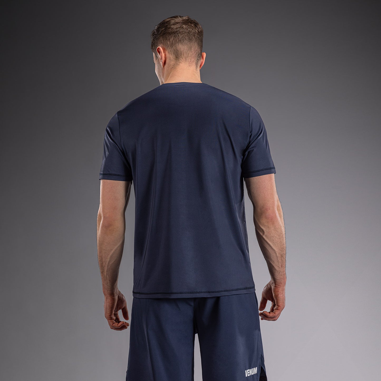 Venum Classic Dry Tech Tシャツ - ネイビーブルー/ホワイト