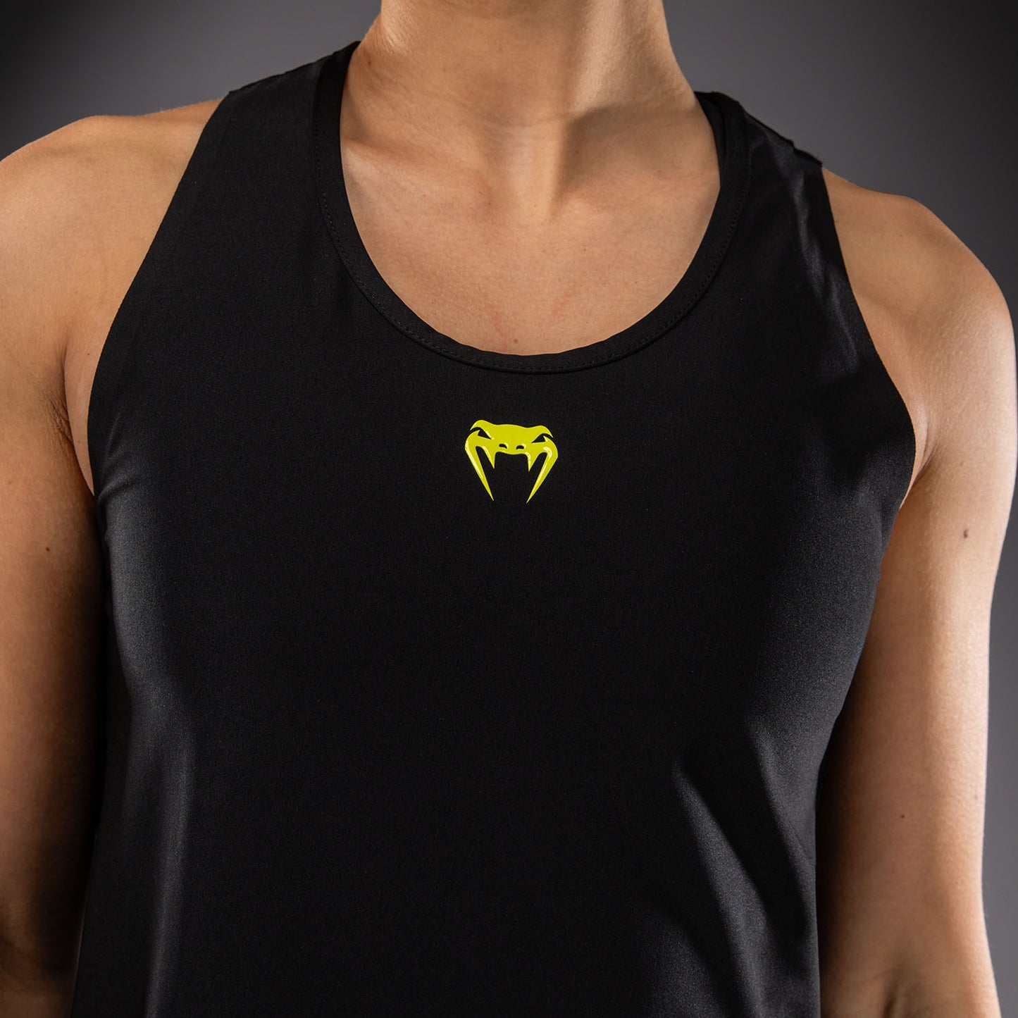 Venum Lazer レディース ドライテック タンクトップ - ブラック/イエロー