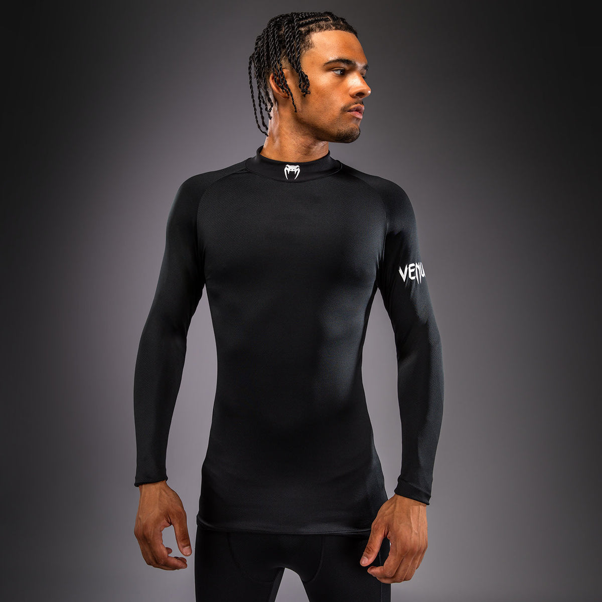 Venum MX Basics 長袖Tシャツ - ブラック/ホワイト