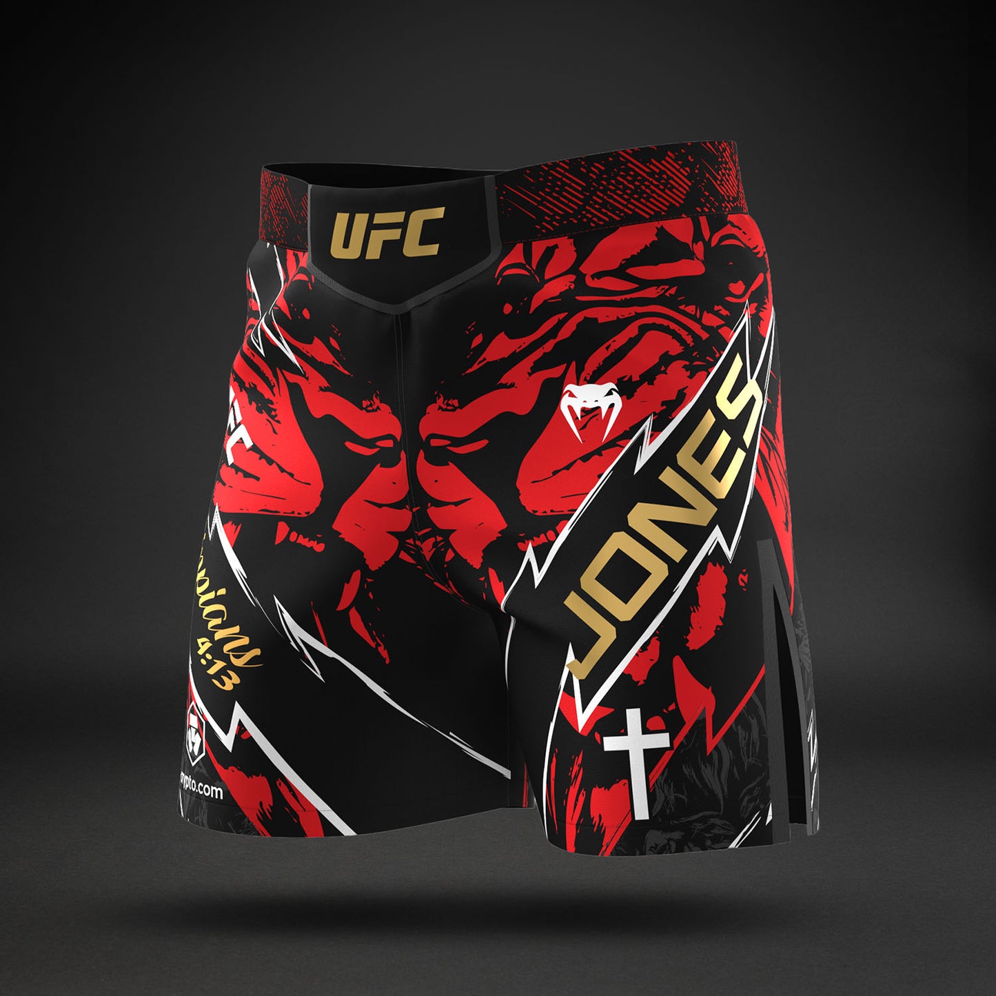 UFC Unrivaled by Venum Jon Jones 男性 ショートフィットファイトショート - レッド