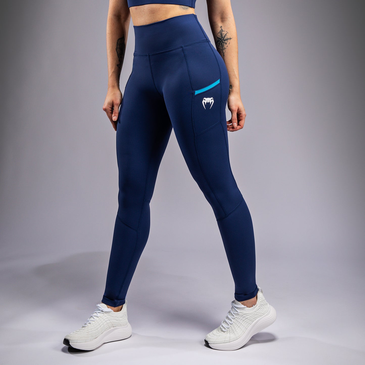 Venum x Top Rank Original レディース フルレングスレギンス - ネイビーブルー
