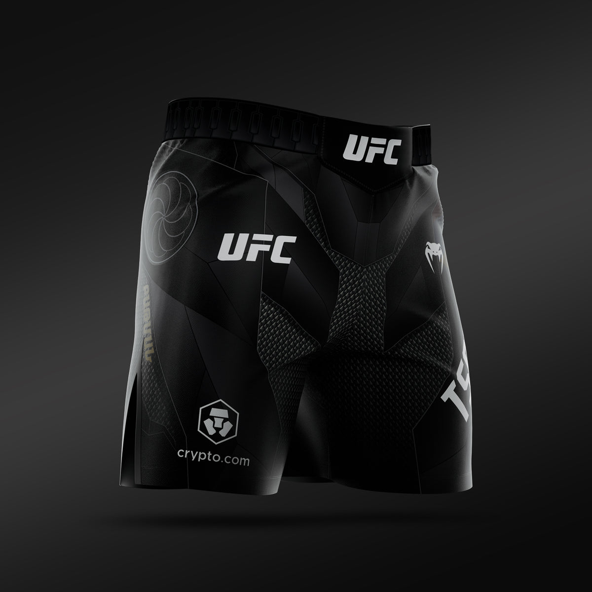 UFC Adrenaline Unrivaled by Venum メンズ ファイトショーツ ショートフィット アルマン・ツァルキヤン - ブラック