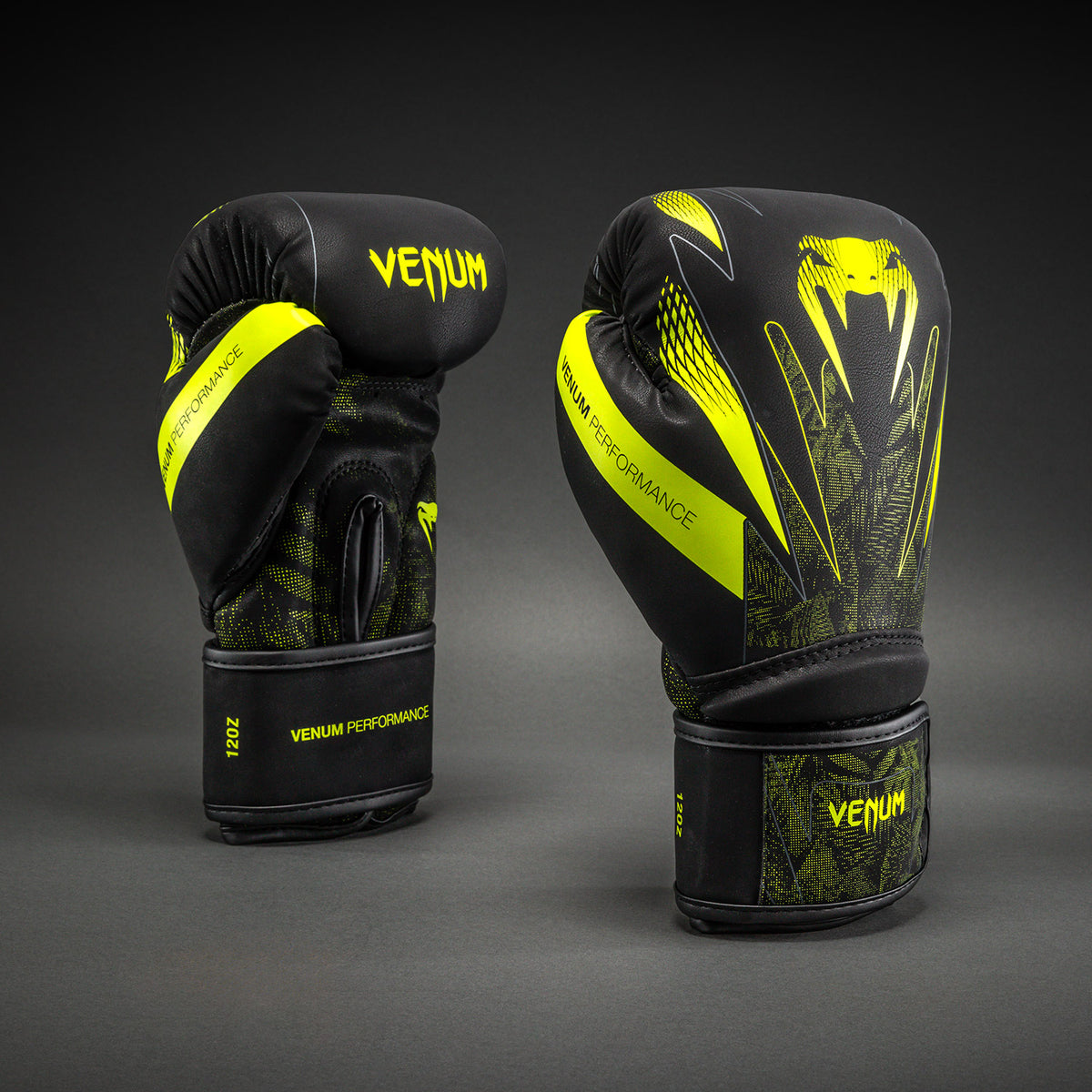 Venum Impact Amazonia Reborn ボクシンググローブ - ブラック/グリーン
