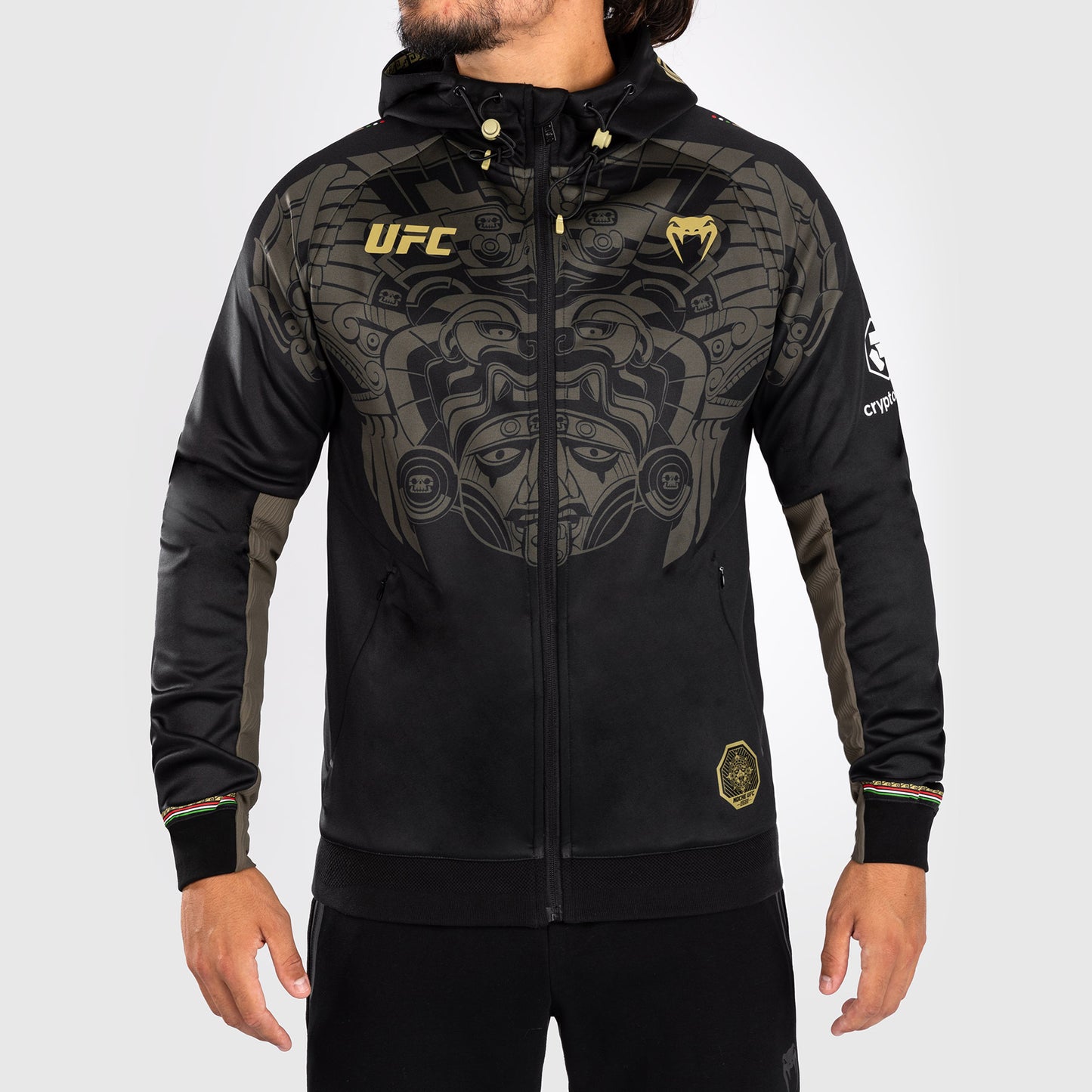 Noche UFC by Venum Authentic Fight Night メンズ ウォークアウト パーカー - ブラック