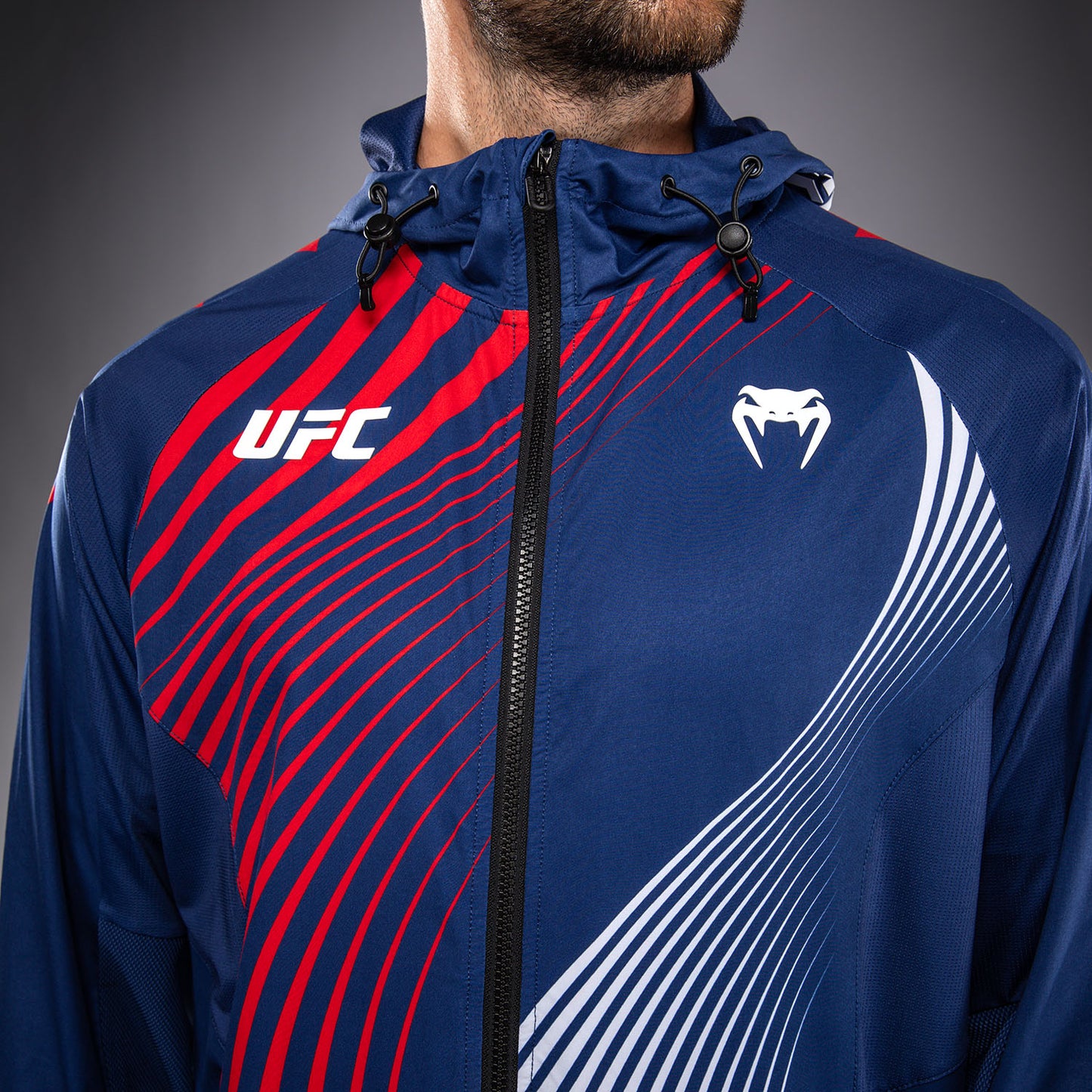 UFC Freedom 250 by Venum メンズ Custom Authentic Fight Night ウォークアウト フーディー - ブルー