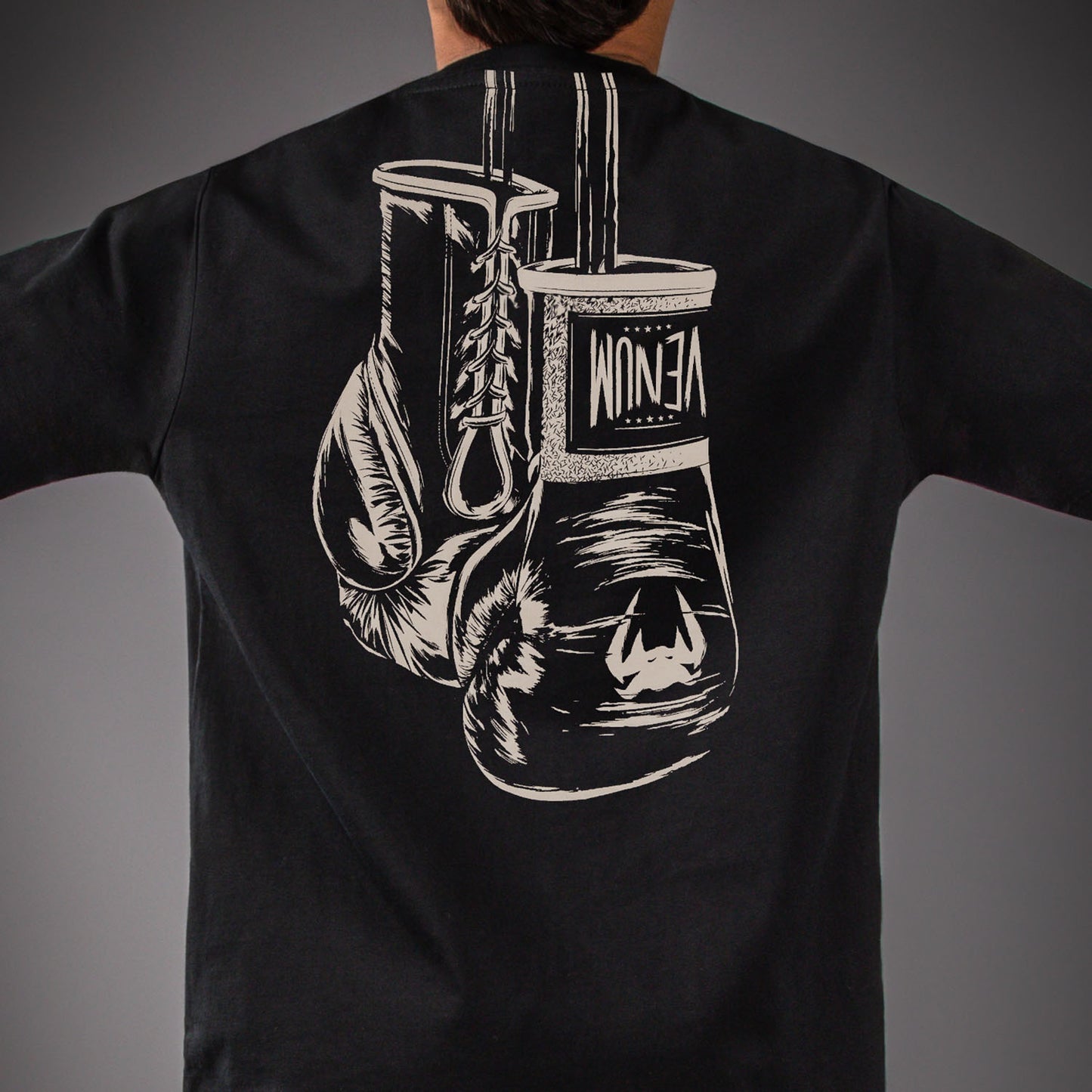 Venum Fight Icon キッズ用コットンTシャツ - ブラック