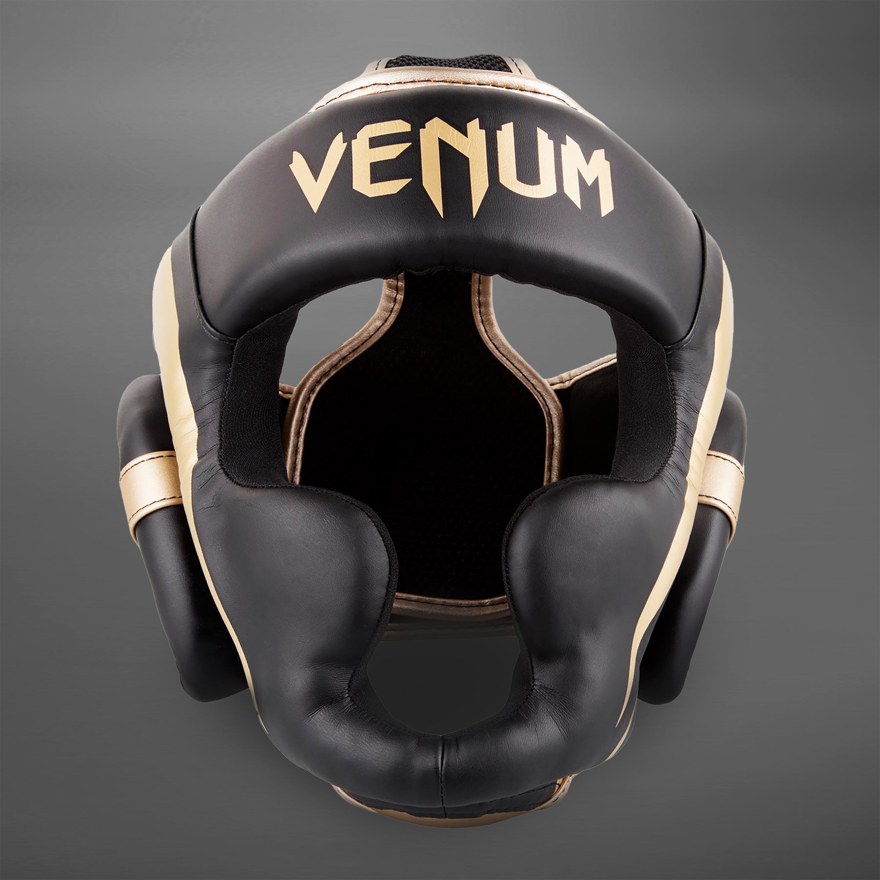 Venum Elite ヘッドギア　ブラック　ゴールド Venum Elite Headgear - Black/Gold - Venum