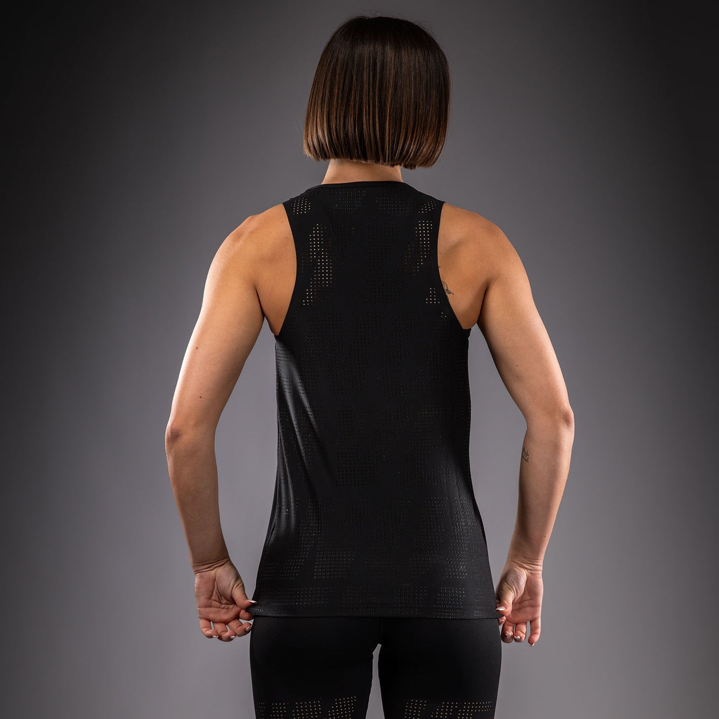 Venum Lazer レディース ドライテック タンクトップ - ブラック/イエロー