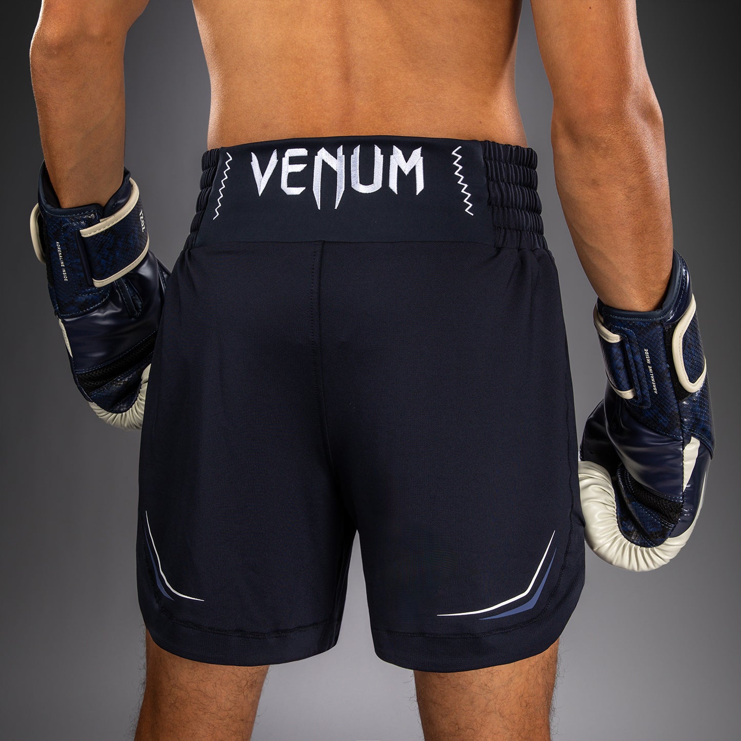 Venum G-Core ボクシングショーツ - ネイビーブルー/ホワイト