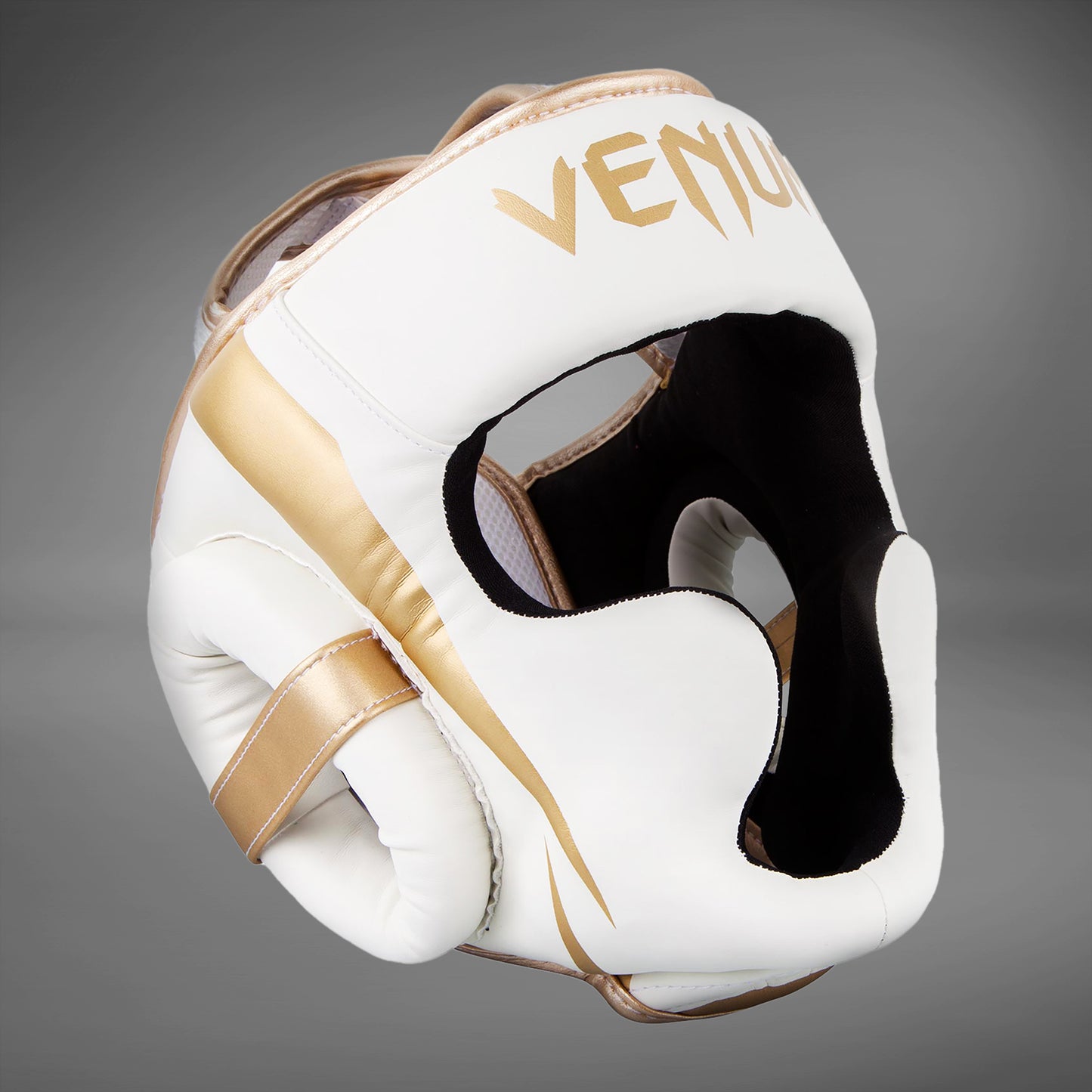 Venum Elite ヘッドギア – ホワイト/ゴルドー