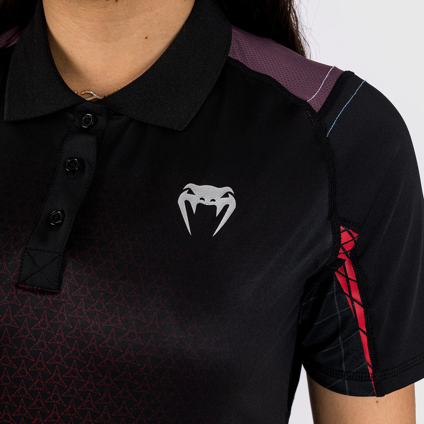 Venum x Dodge Banshee ウィメンズ・ドライテック・ポロ - ブラック