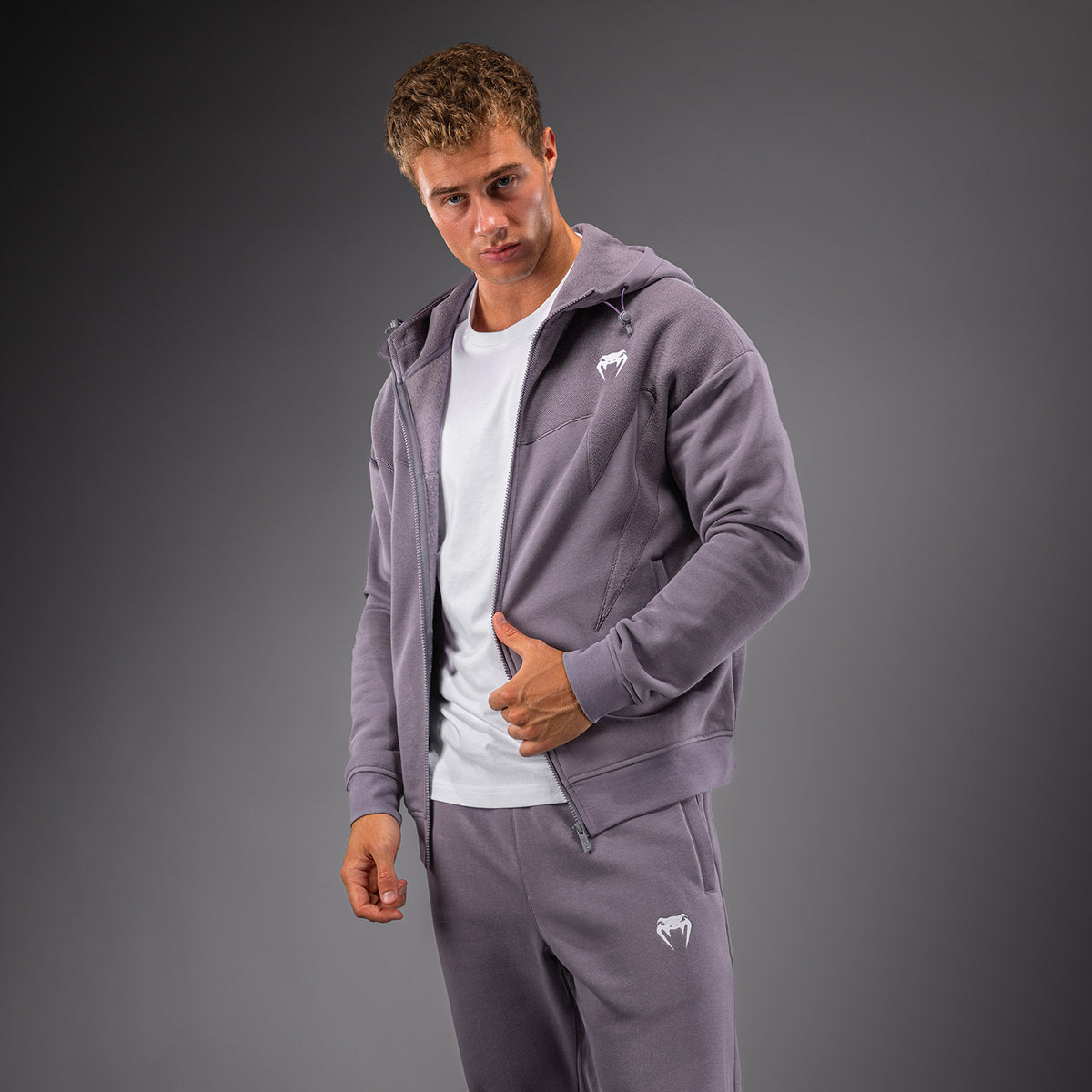 Venum Attack Fleece & Weave トラックジャケット - ラベンダーグレー