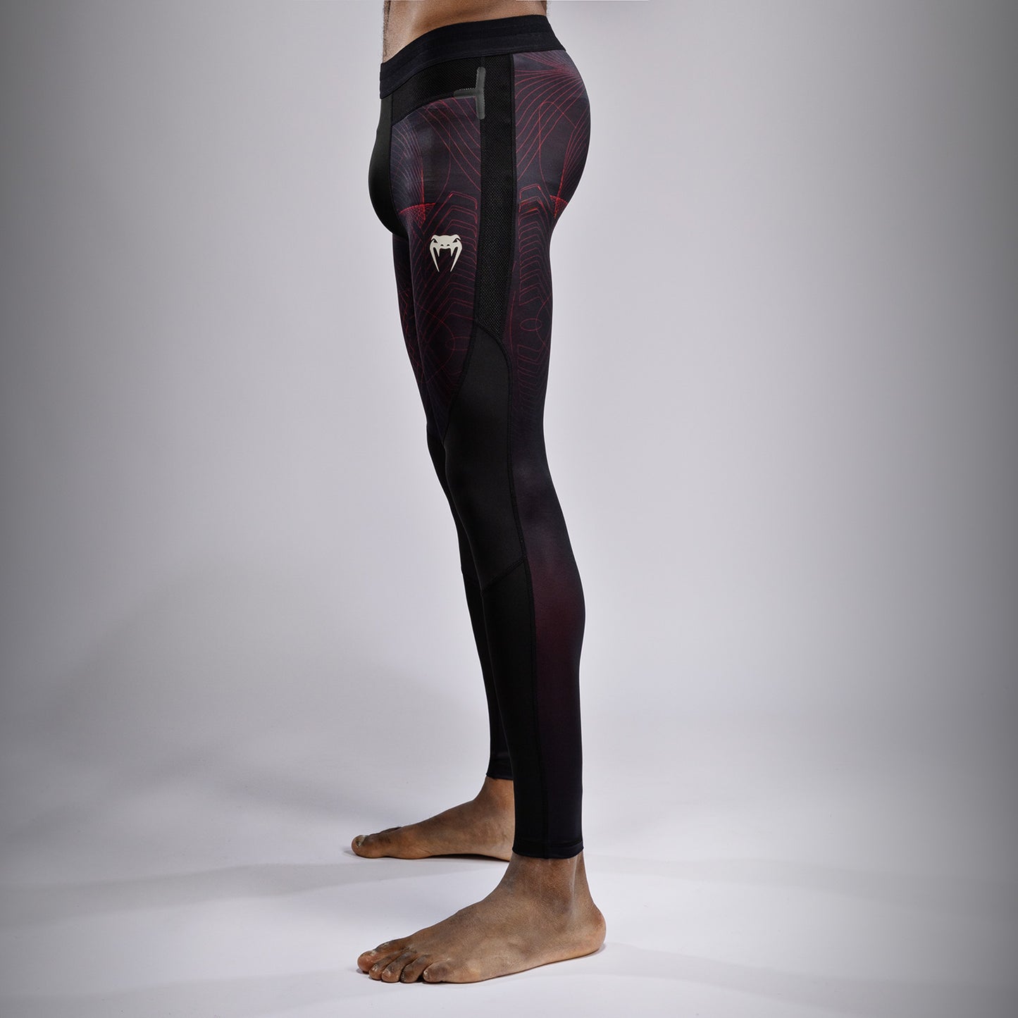 Venum G-Fit Air スパッツ メンズ - ディープブラック/ファイヤーレッド