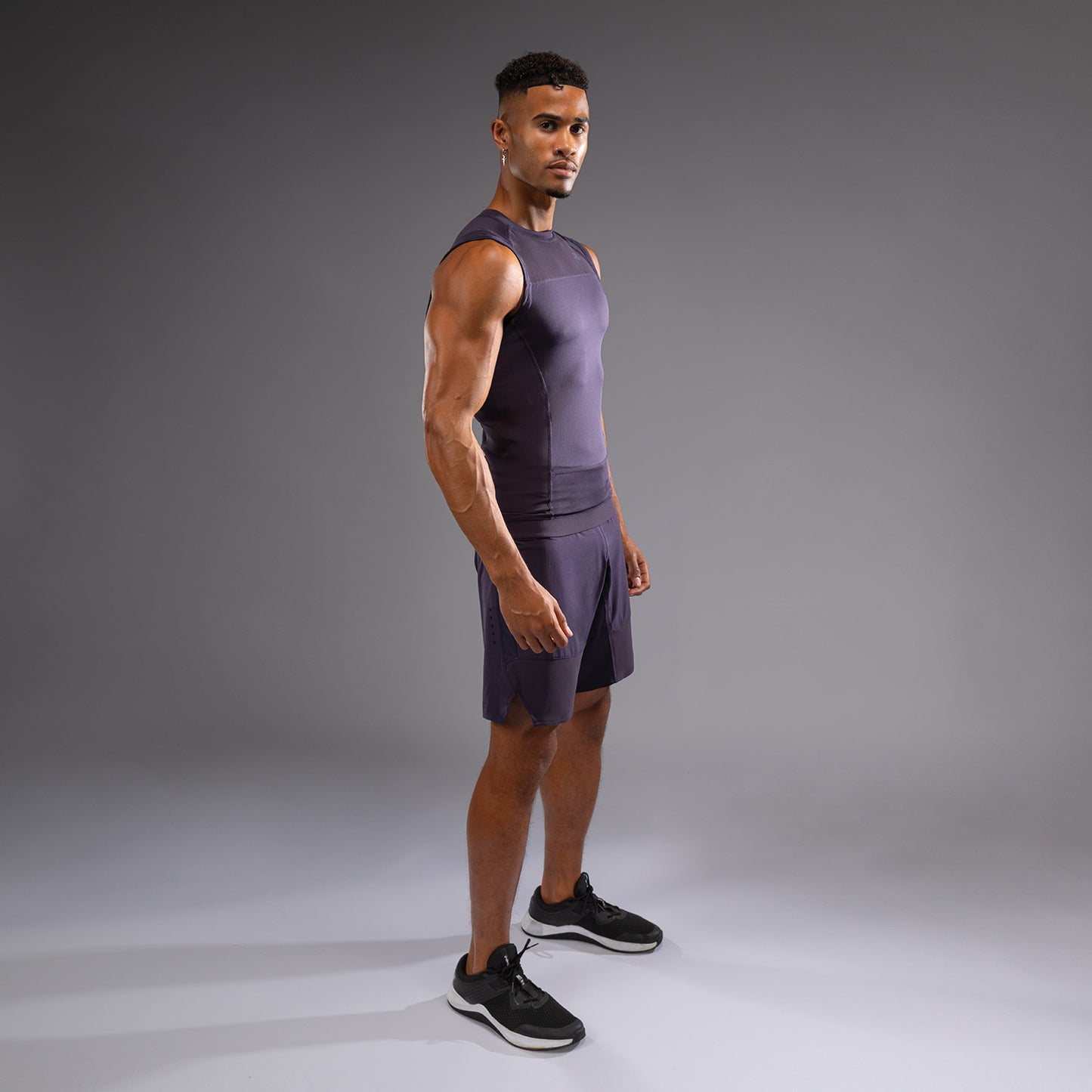 Venum G-Fit Air ノースリーブラッシュガード メンズ - ディープパープル