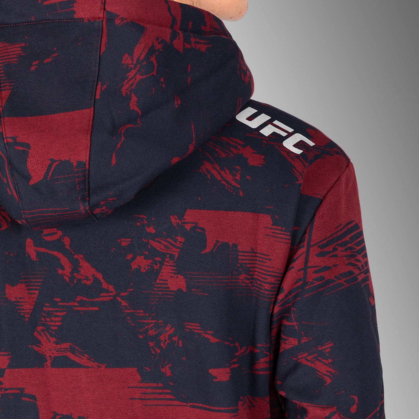UFC Zenith by Venum Authentic Fight Week プルオーバーパーカー レディース - ネイビーブルー/バーガンディ/シルバー