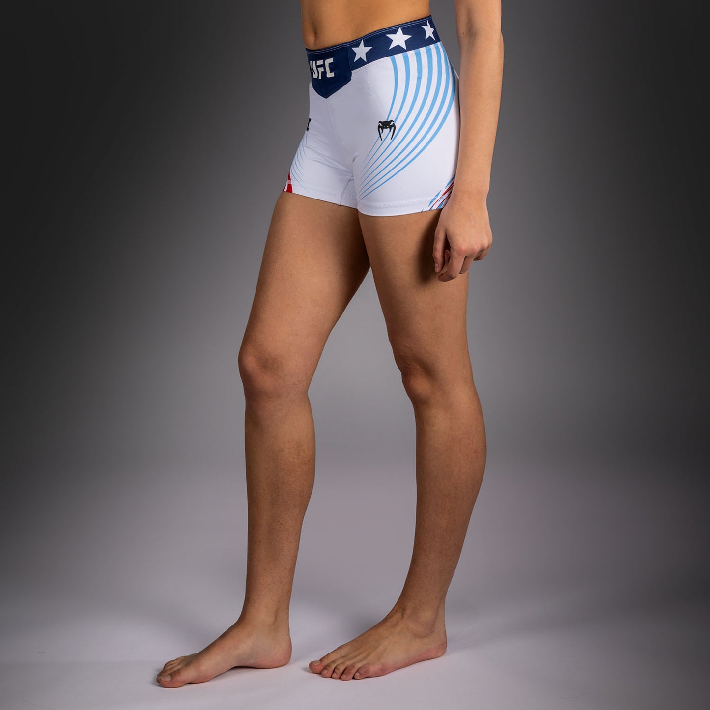 UFC Freedom 250 by Venum レディース Custom Authentic ヴァーリトゥード ショーツ ショートフィット - ホワイト
