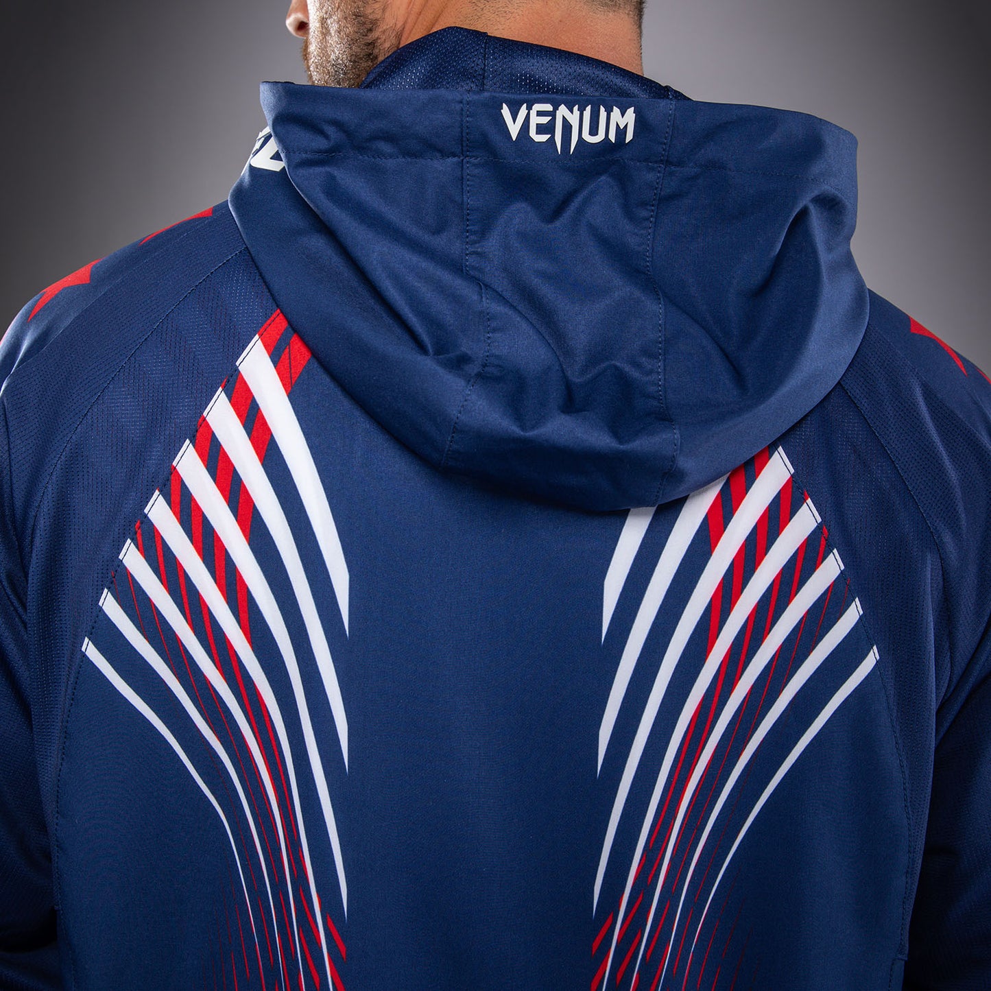 UFC Freedom 250 by Venum メンズ Custom Authentic Fight Night ウォークアウト フーディー - ブルー