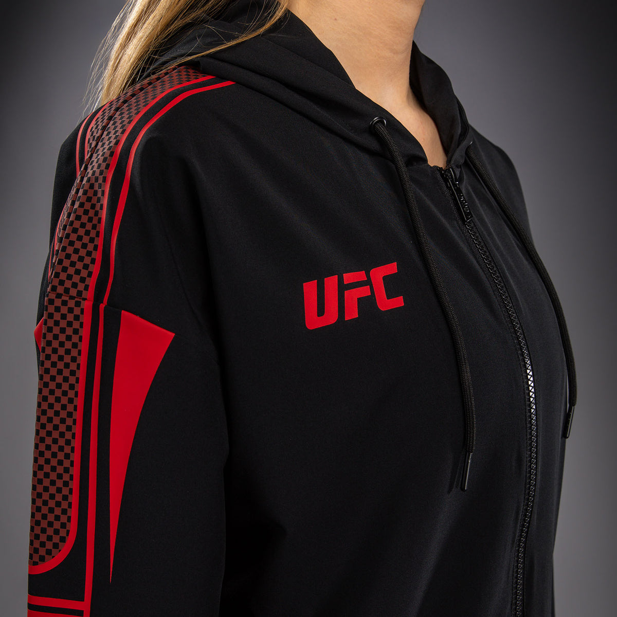 Venum UFC Unity by Venum Authentic Fight Week ウィメンズ ジップフーディー - ブラック