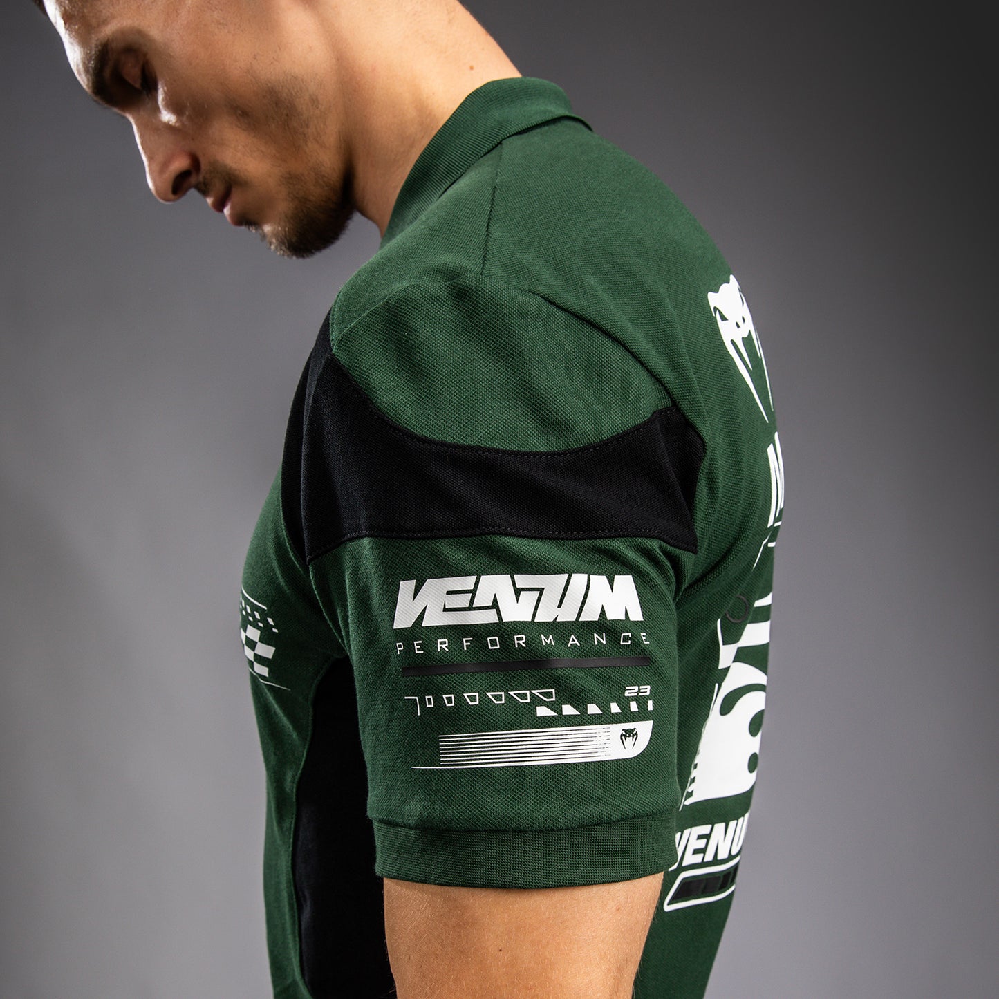 Venum Motorsport - ディープフォレスト コットンポロシャツ