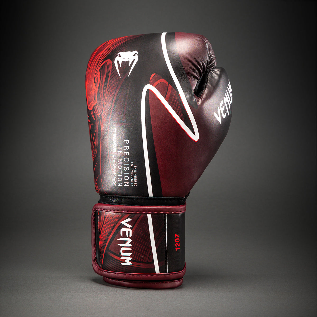 Venum Crimson Viper 2.0 Impact ボクシンググローブ - ブラック/レッド