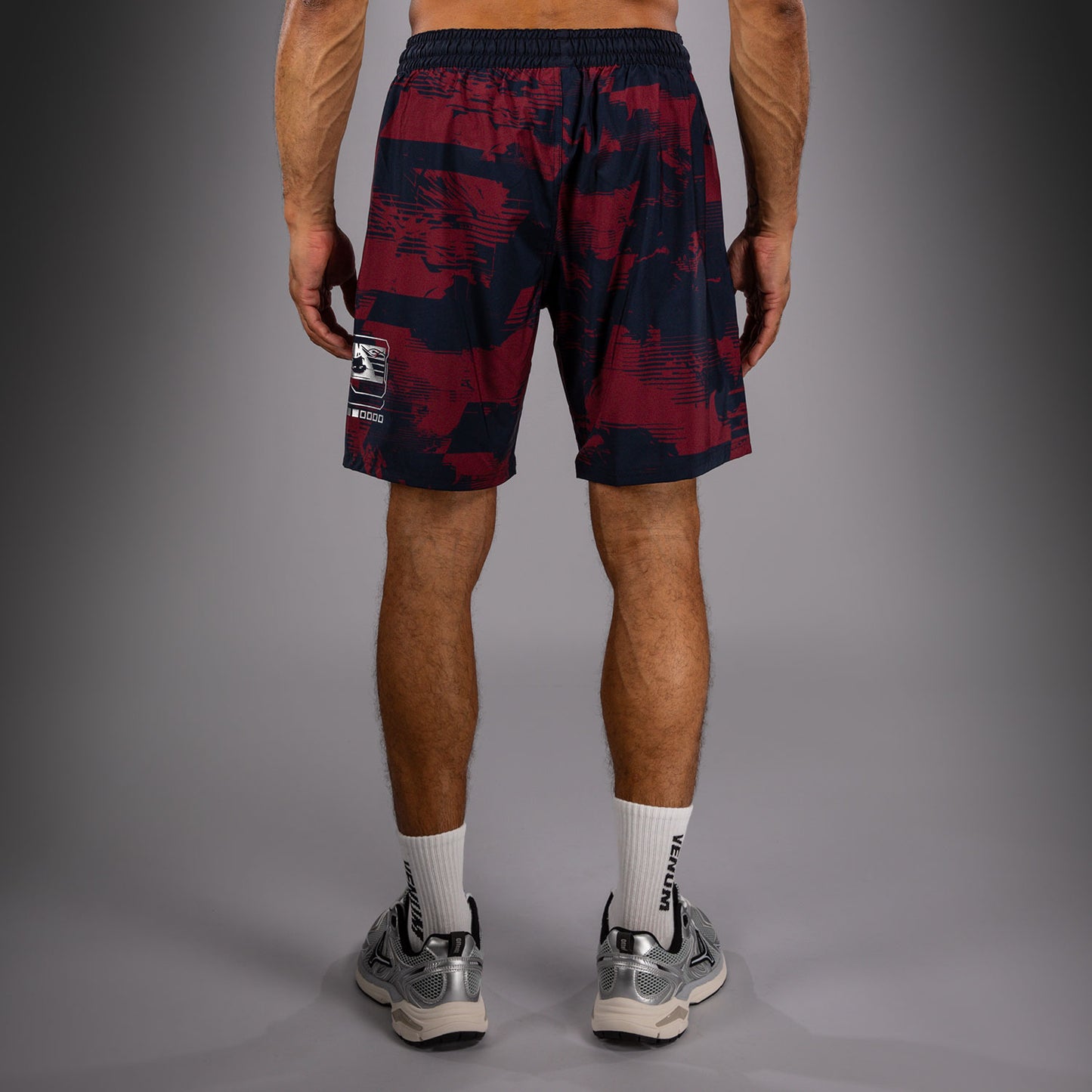 UFC Zenith by Venum Authentic Fight Week パフォーマンスショーツ メンズ - ネイビーブルー/バーガンディ/シルバー